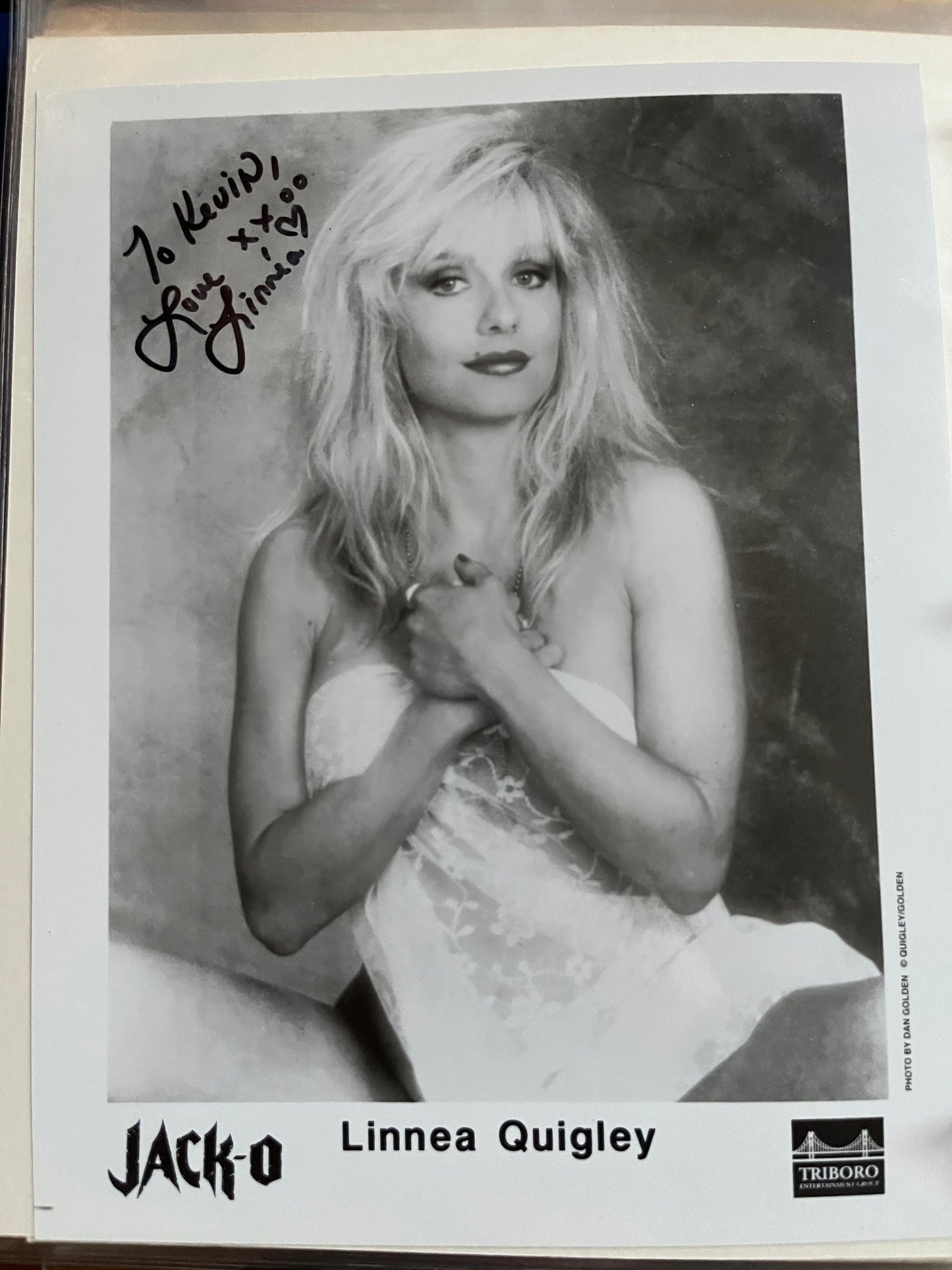LINNEA QUIGLEY, autograph