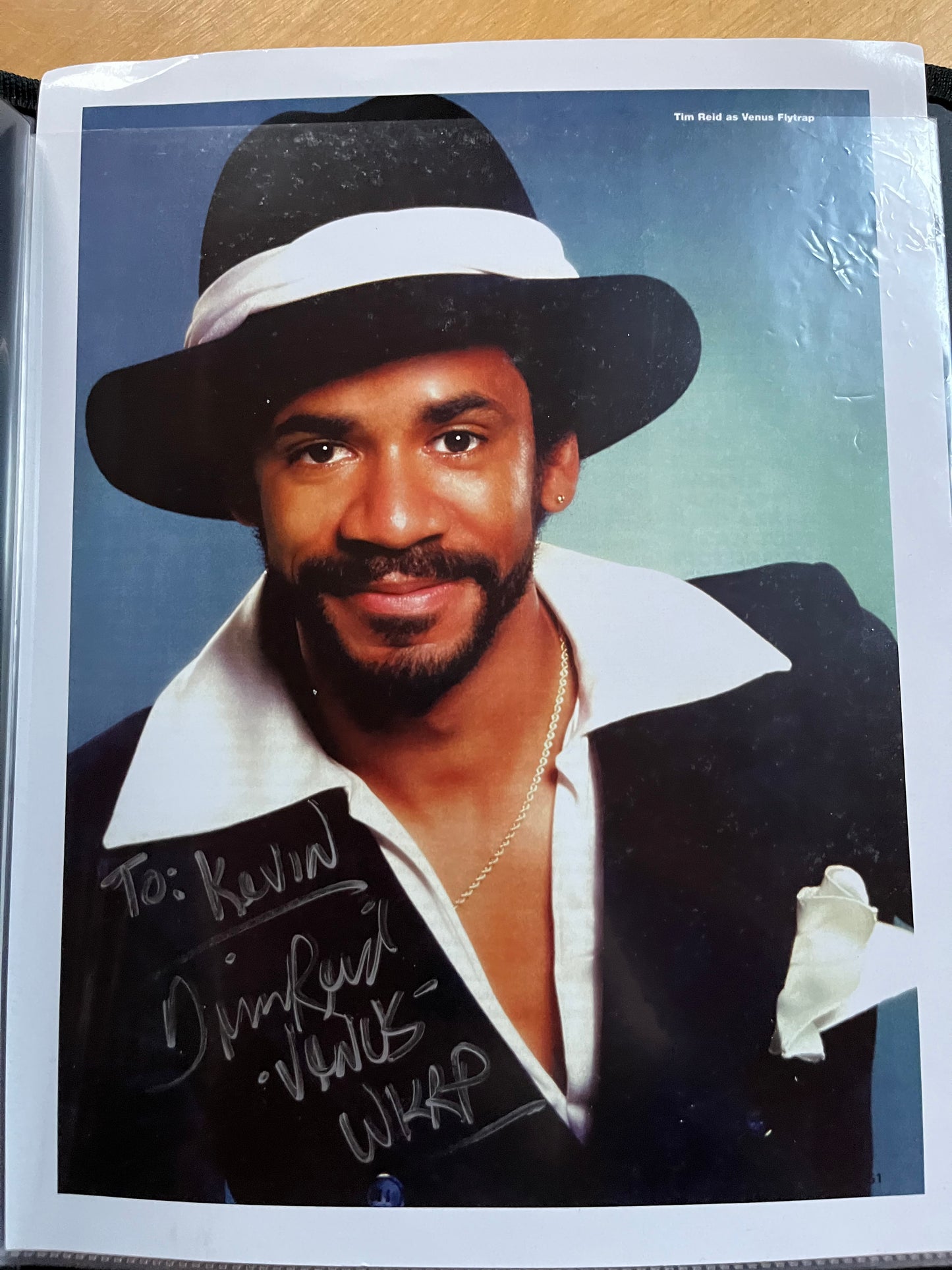 TIM REID, actor from WKRP IN CINCINNATI, autograph