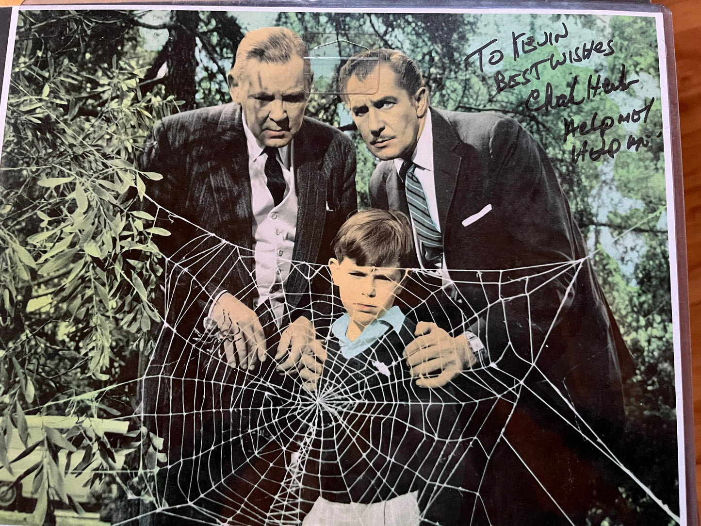CHARLES HERBERT, star of THE FLY, autograph