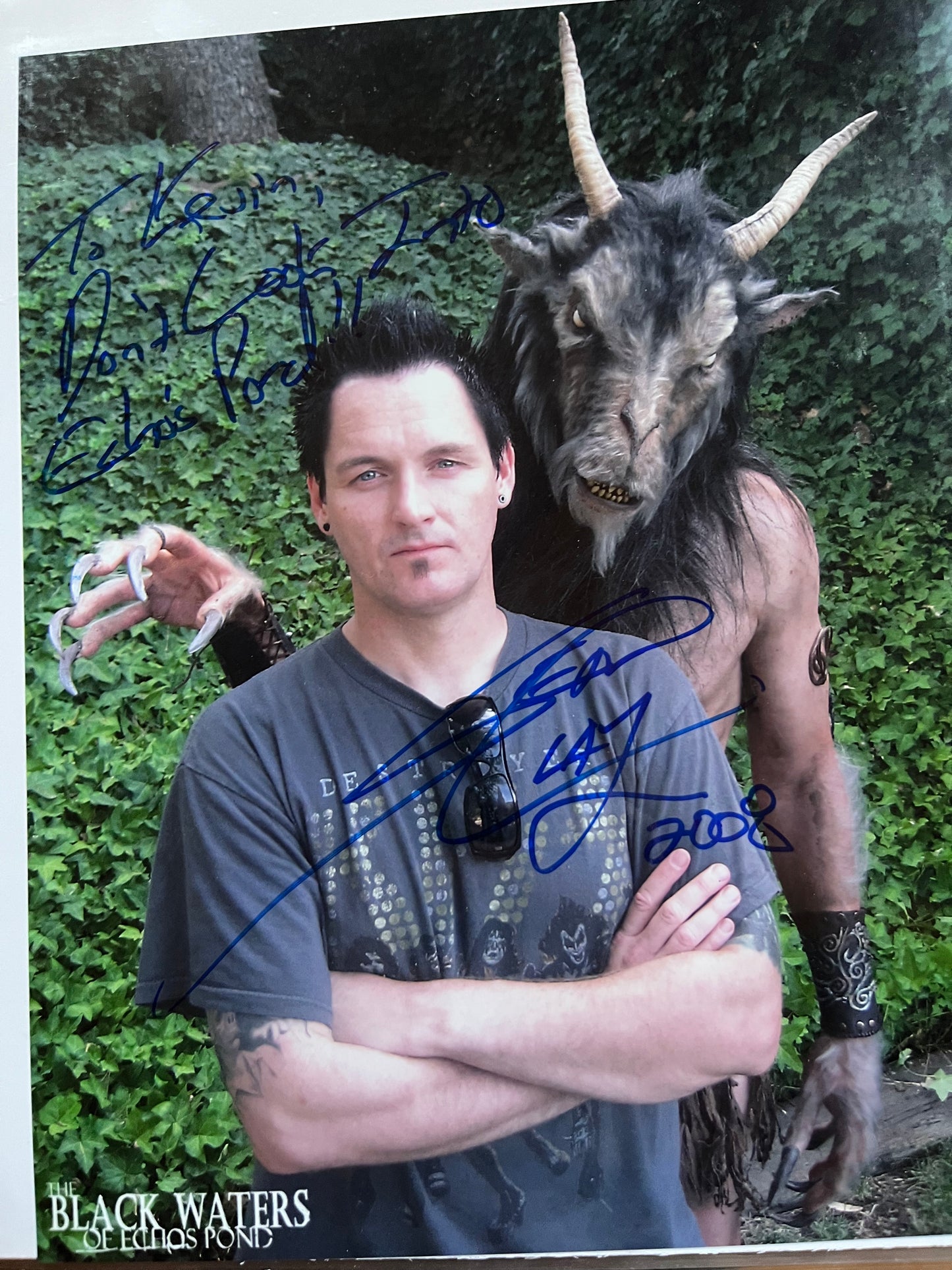 SEAN CLARK, The Black Waters of Echo's Pond, autograph