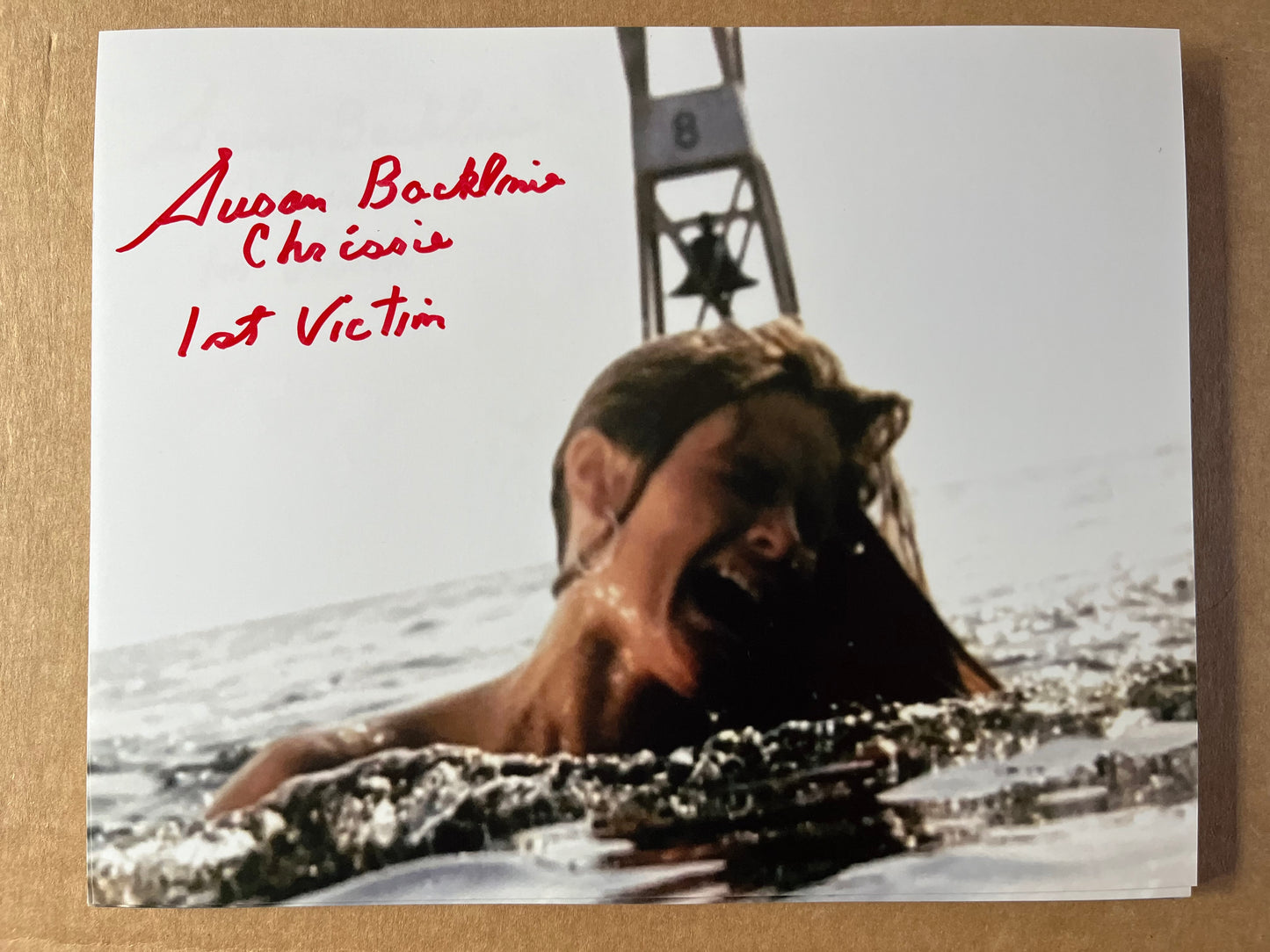 SUSAN BACKLINIE, Jaws actress, autograph