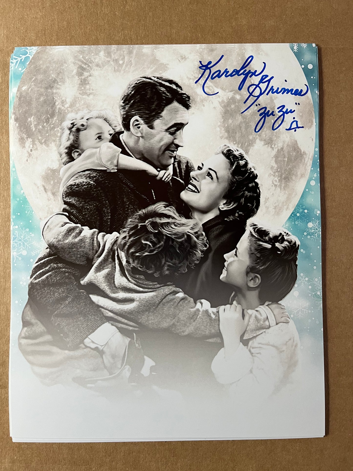 KAROLYN GRIMES, Zuzu from IT'S A WONDERFUL LIFE, autograph