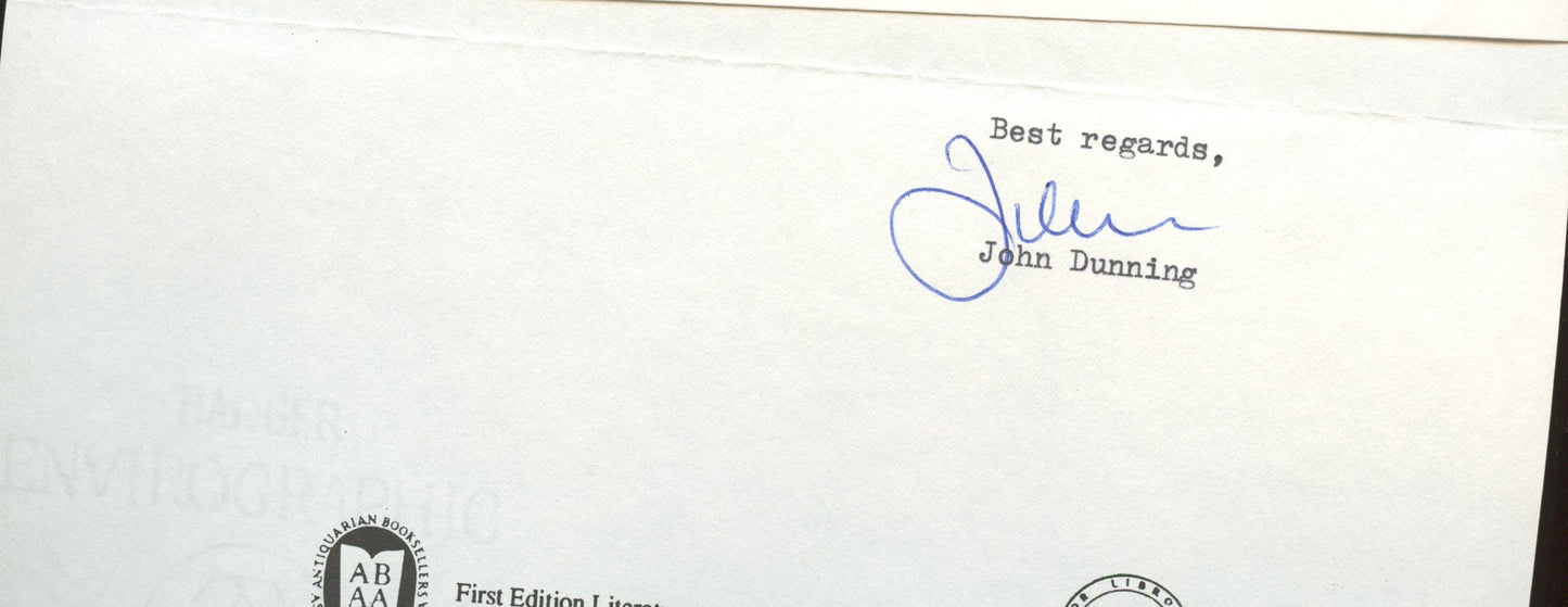 John Dunning, author of TUNE IN YESTERDAY, ON THE AIR (autograph)