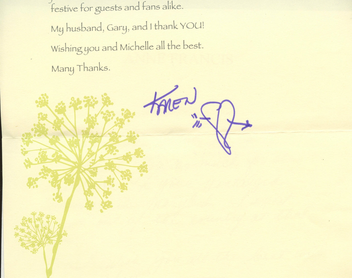 KAREN VALENTINE, star of television's ROOM 222 (autograph)