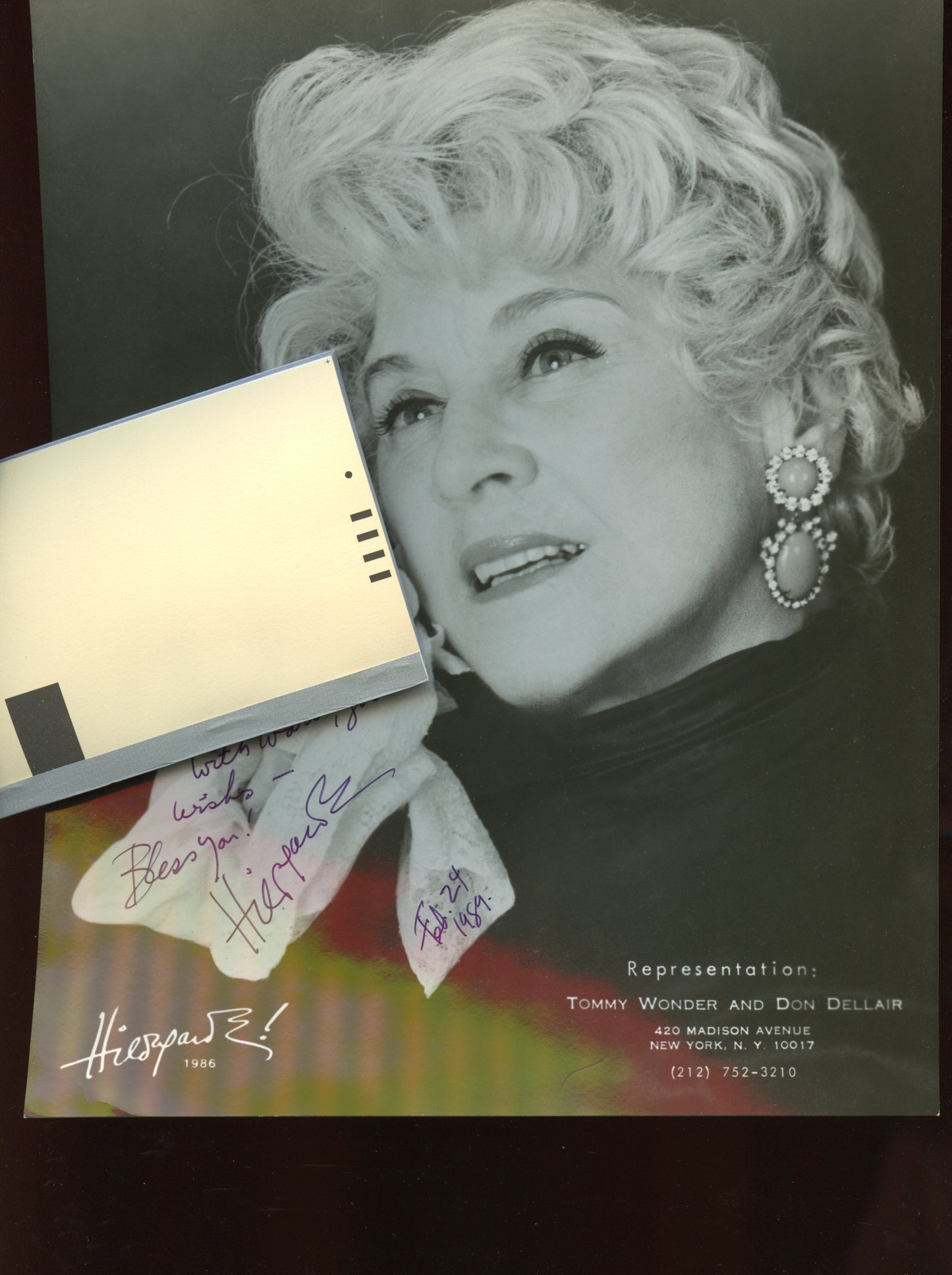 HILDEGARDE (autographed glossy photo)