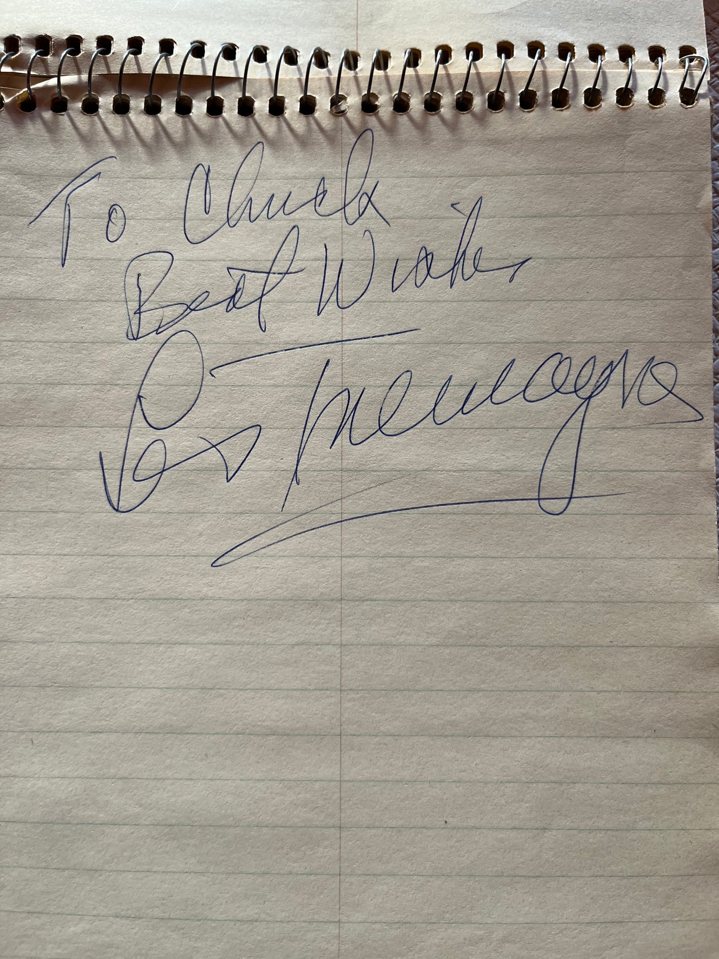 LES TREMAYNE, character actor, AUTOGRAPH