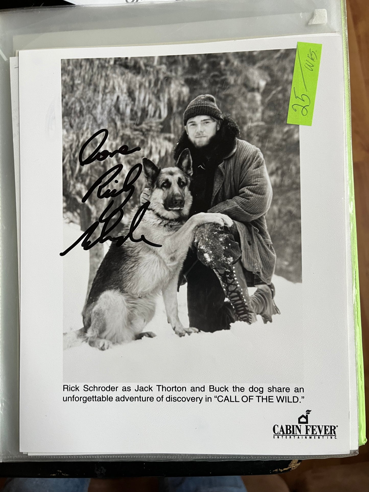 RICKY SCHRODER, Silver Spoons, Call of the Wild, autograph