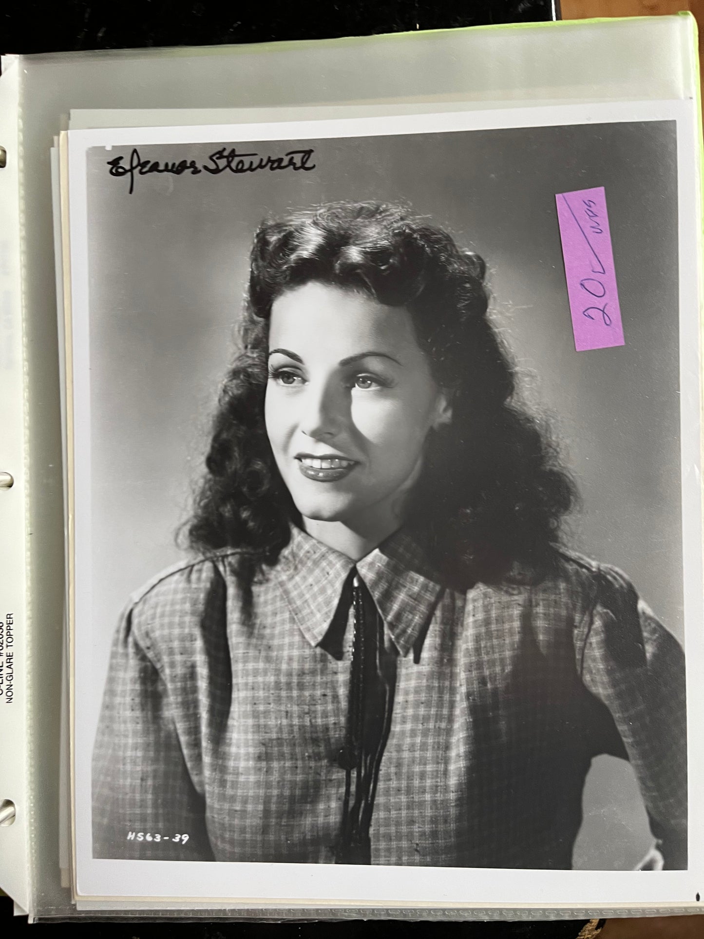 ELEANOR STEWART, autograph