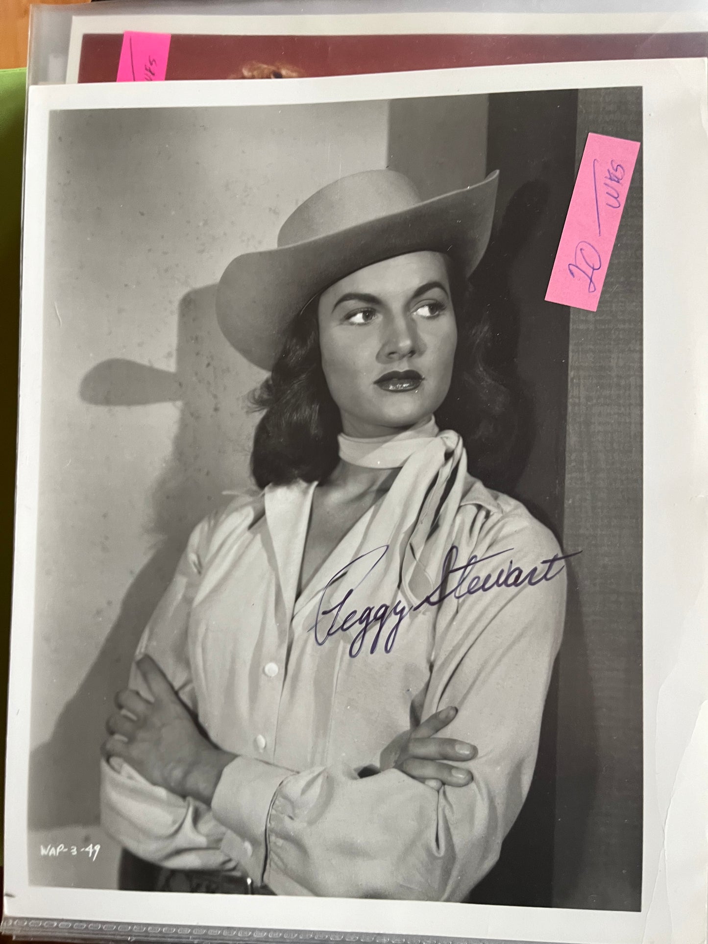 PEGGY STEWART, autograph