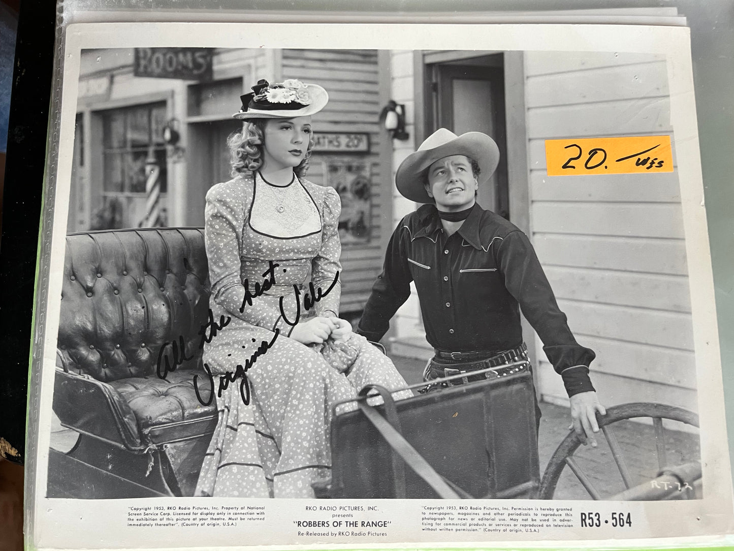 VIRGINIA VALE, autograph