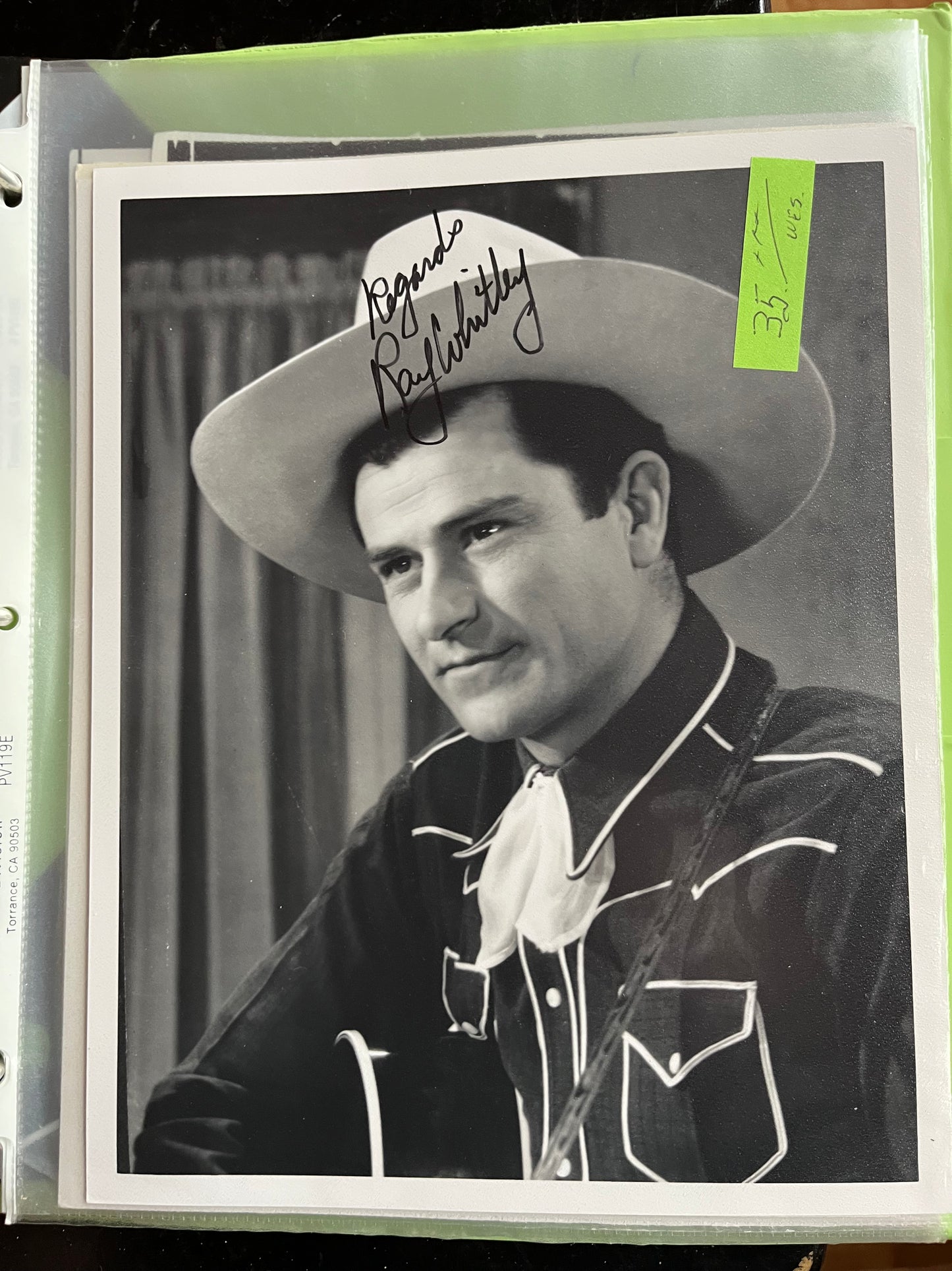 RAY WHITNEY, autograph