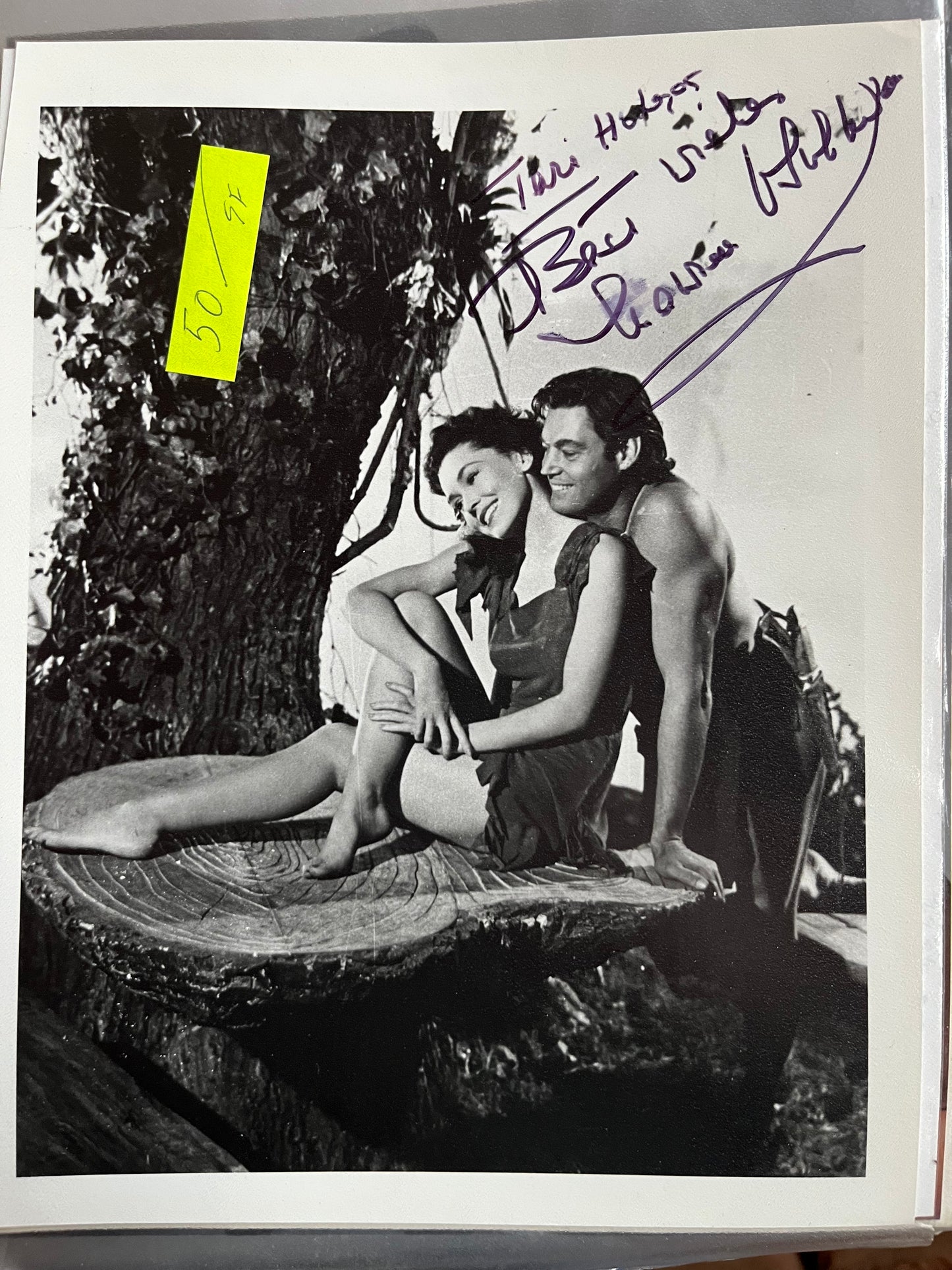 MAUREEN O'SULLIVAN, Jane in Tarzan films, autograph
