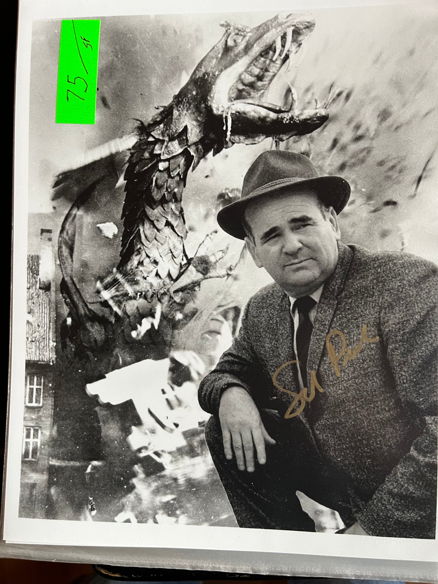 SIDNEY PINK, director of REPTILICUS, autograph