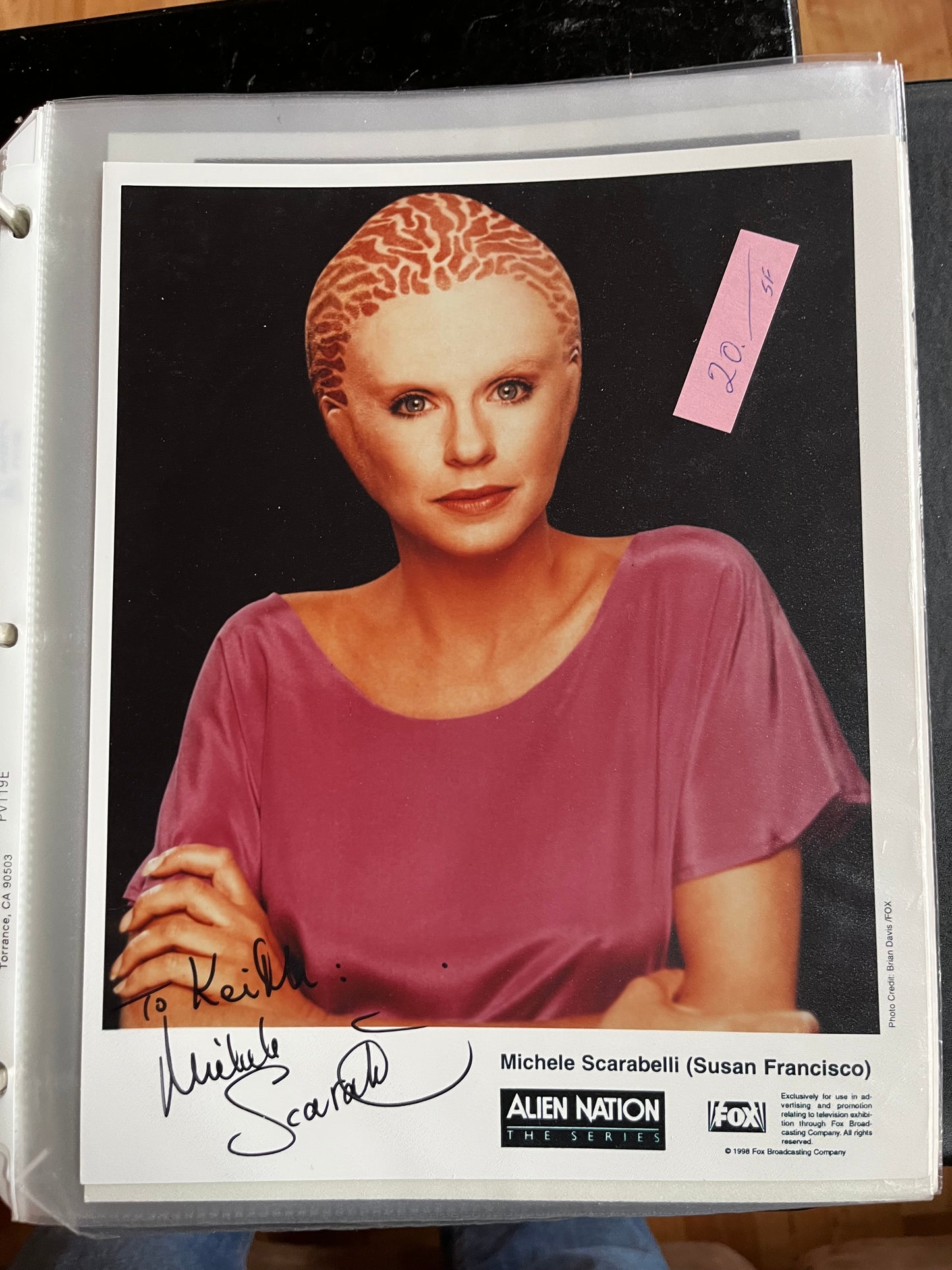 MICHELE SCARABELLI, Susan Francisco, autograph