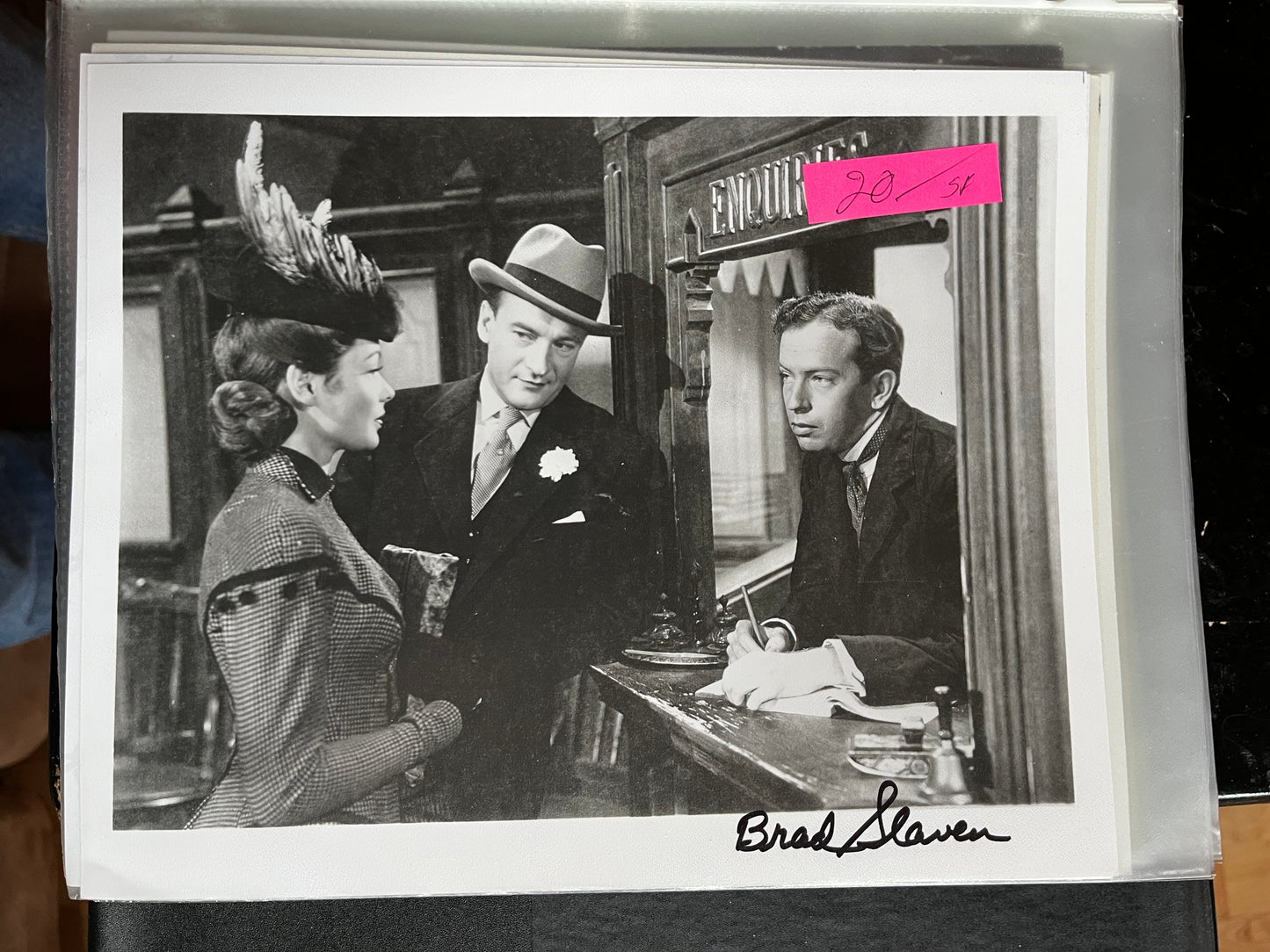 BRAD SLAVEN, actor, autograph