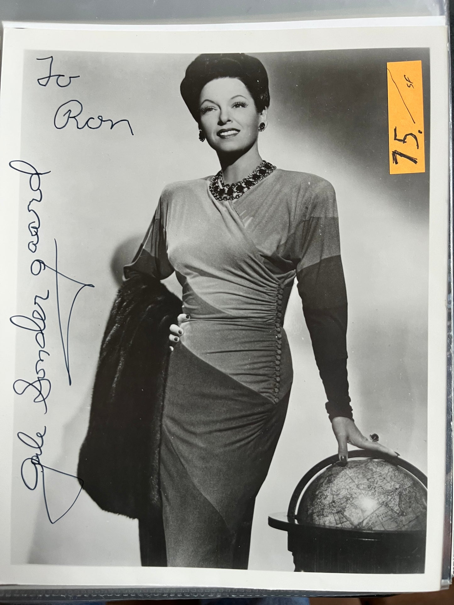 GALE SONDERGAARD, Sherlock Holmes' Spider Woman herself, autograph