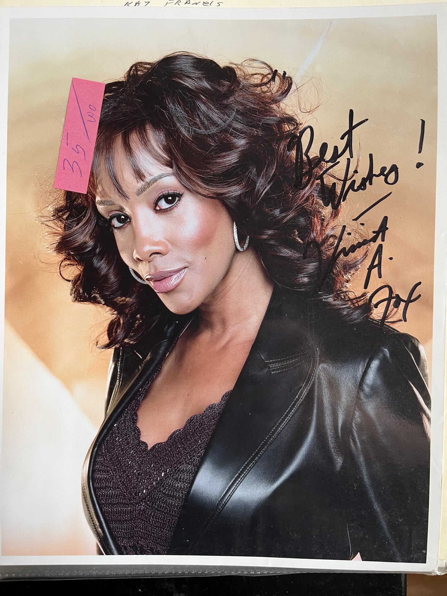 VIVIECA A. FOX, autograph