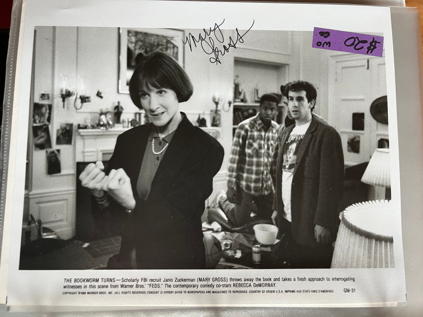 MARY GROSS, The Bookworm Turns, autograph