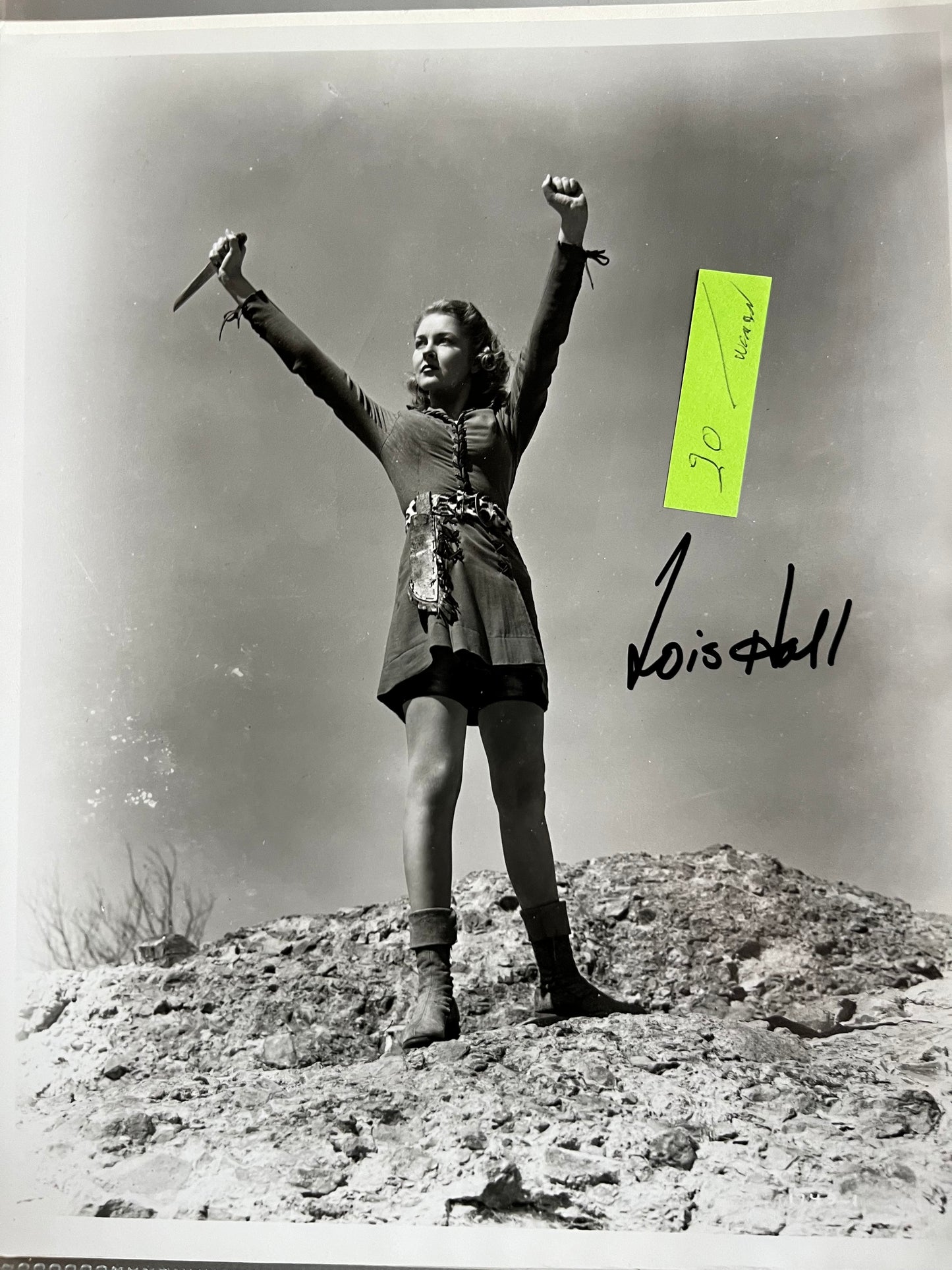 LOIS HALL, Daughter of the Jungle (1949), autograph