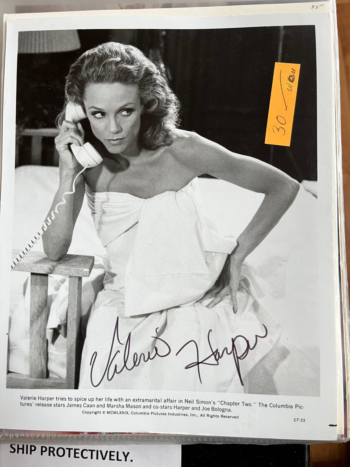 VALERIE HARPER, autograph