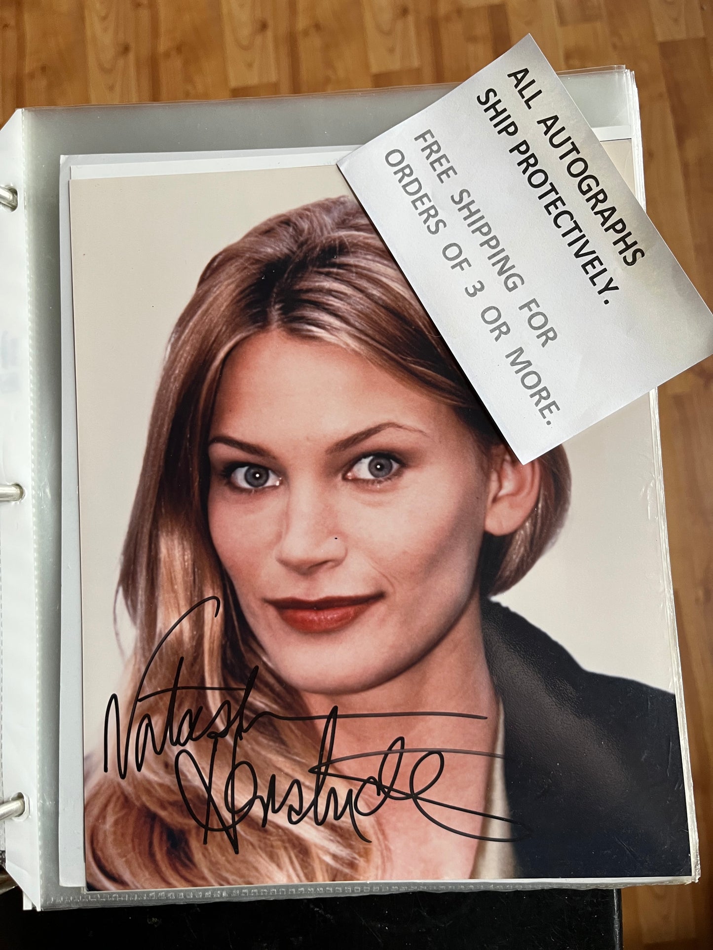 NATASHA HENSTRIDGE, Species, autograph
