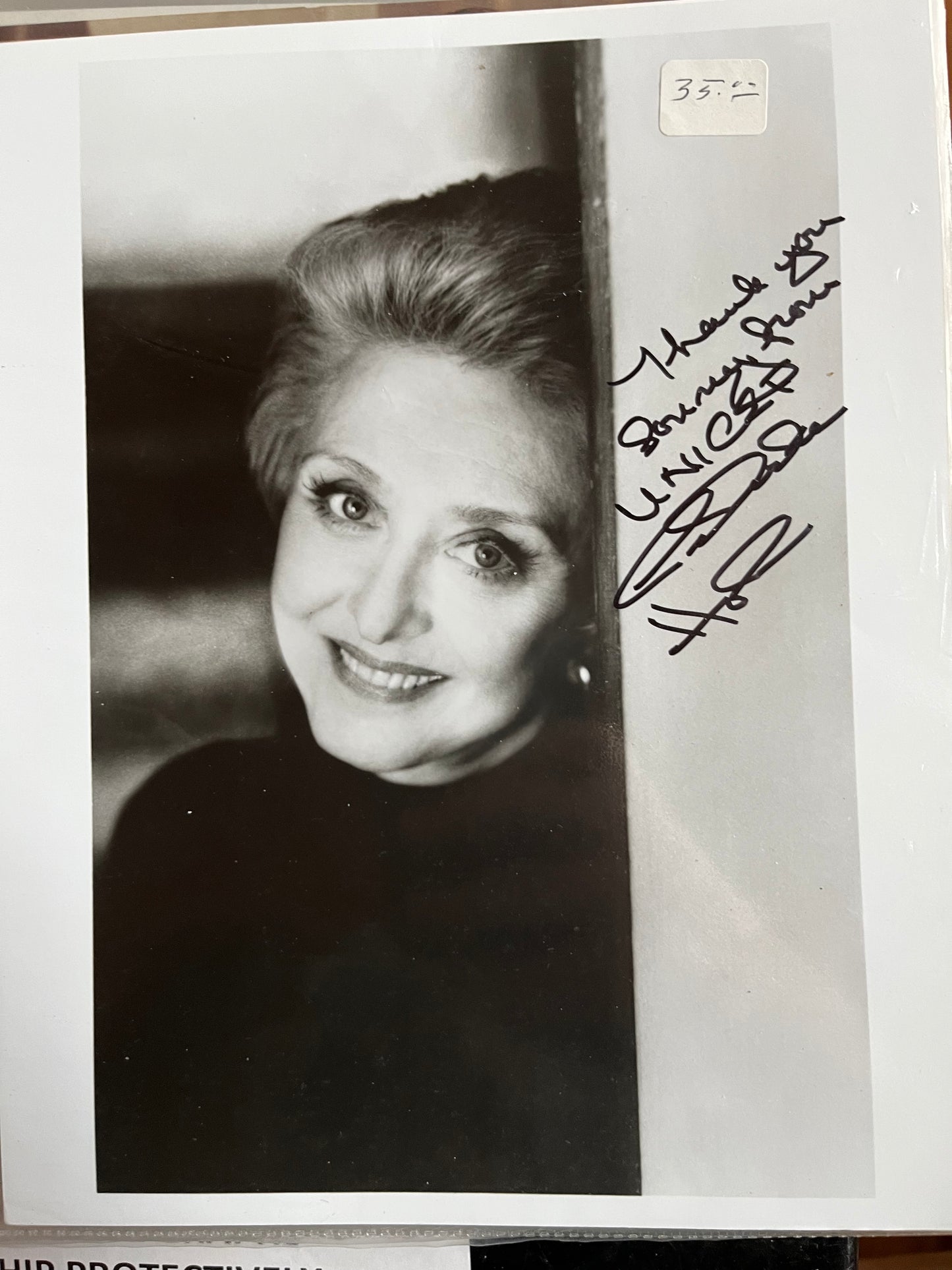 CELESTE HOLM, autograph