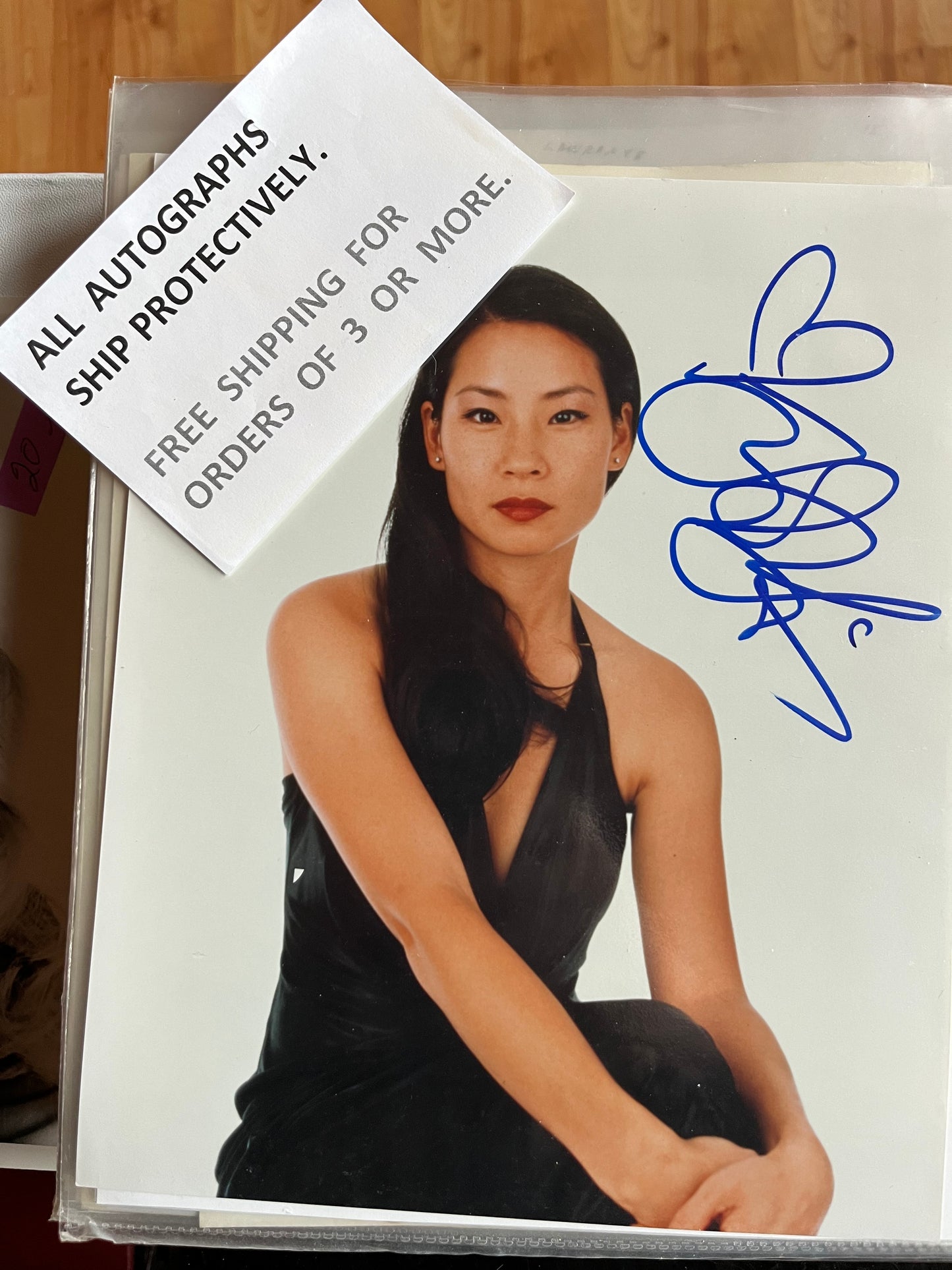 LUCY LIU, Charlie's Angels, autograph