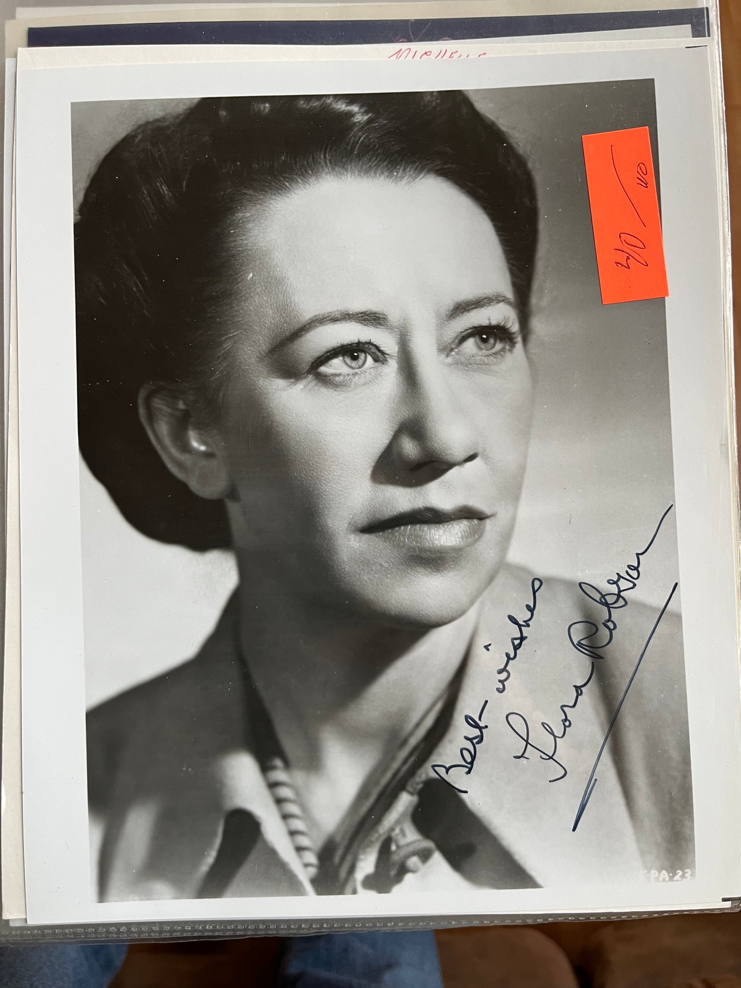 FLORA ROBSON, autograph