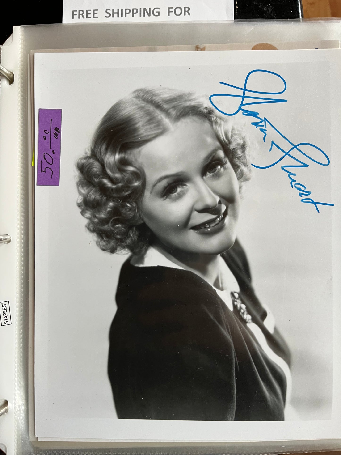 GLORIA STUART, Titanic, Old Dark House, autograph