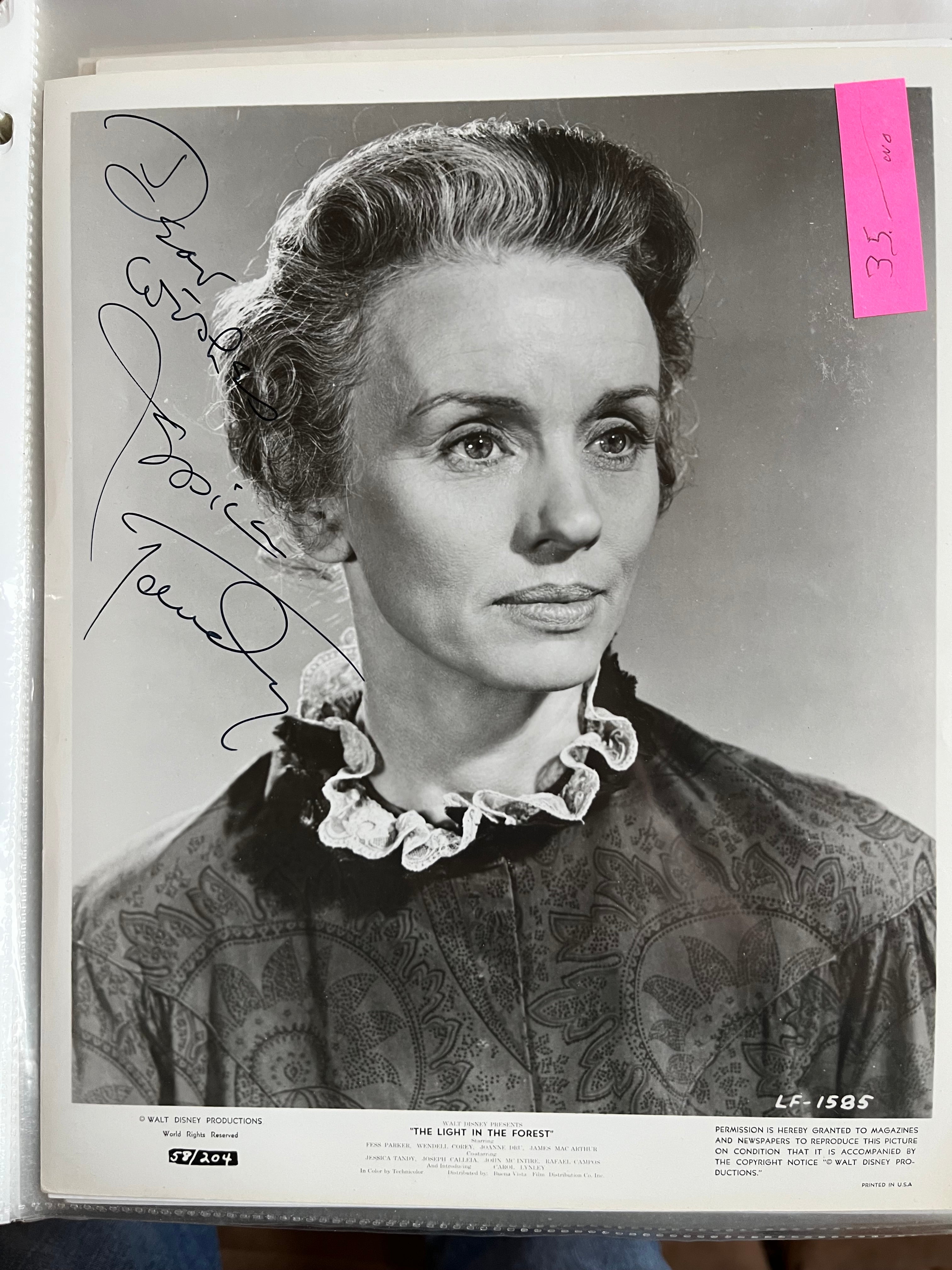 JESSICA TANDY, Driving Miss Daisy, autograph – Williamsburg Nostalgia Fest