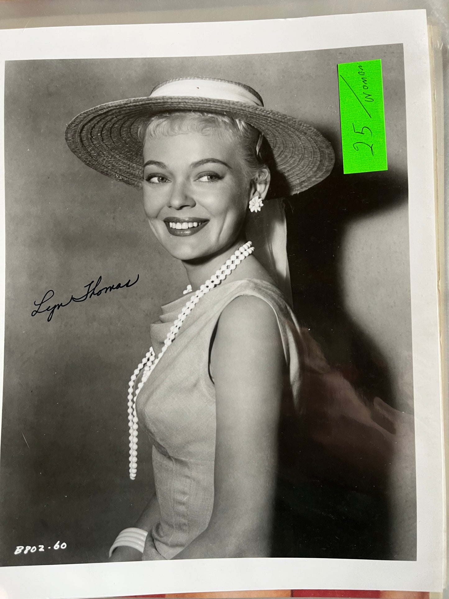 LYN THOMAS, autograph