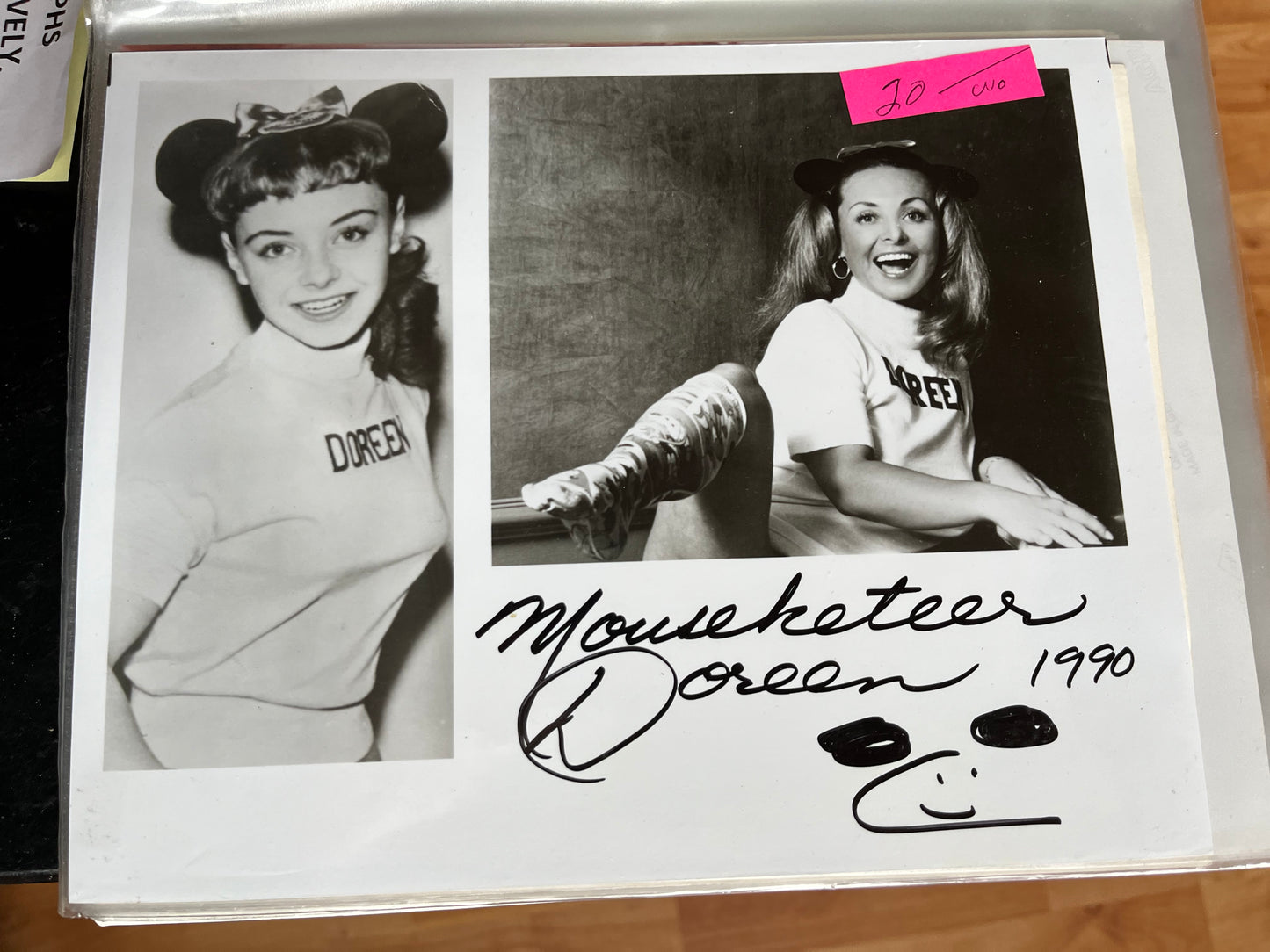 DOREEN TRACEY, Mounketeer, autograph