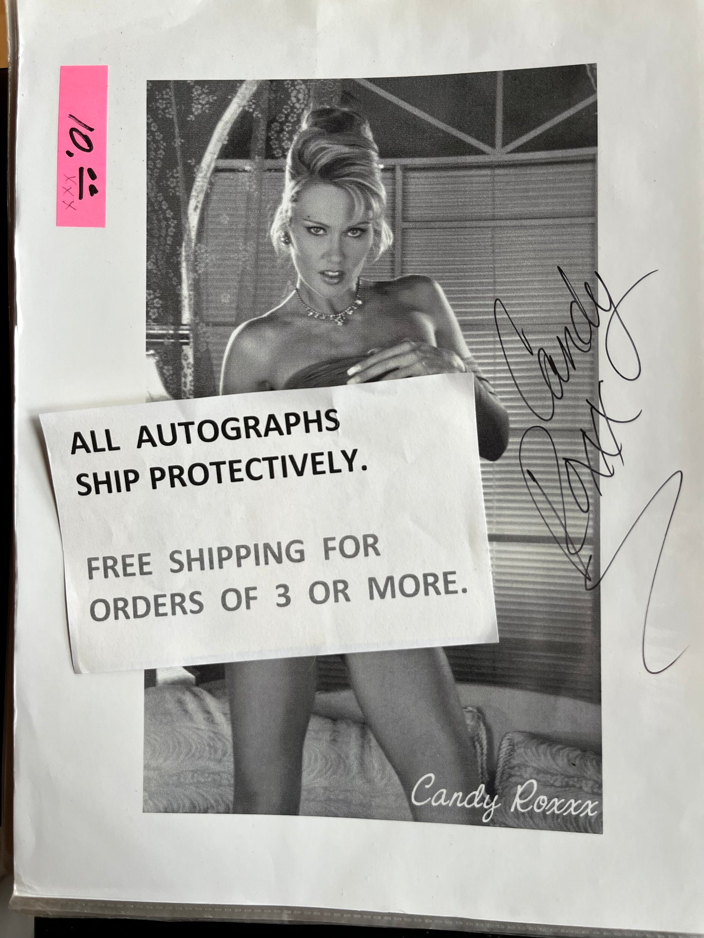 CANDY ROXX, autograph