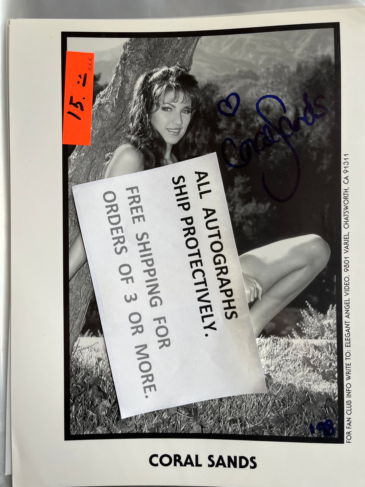 CORAL SANDS, autograph