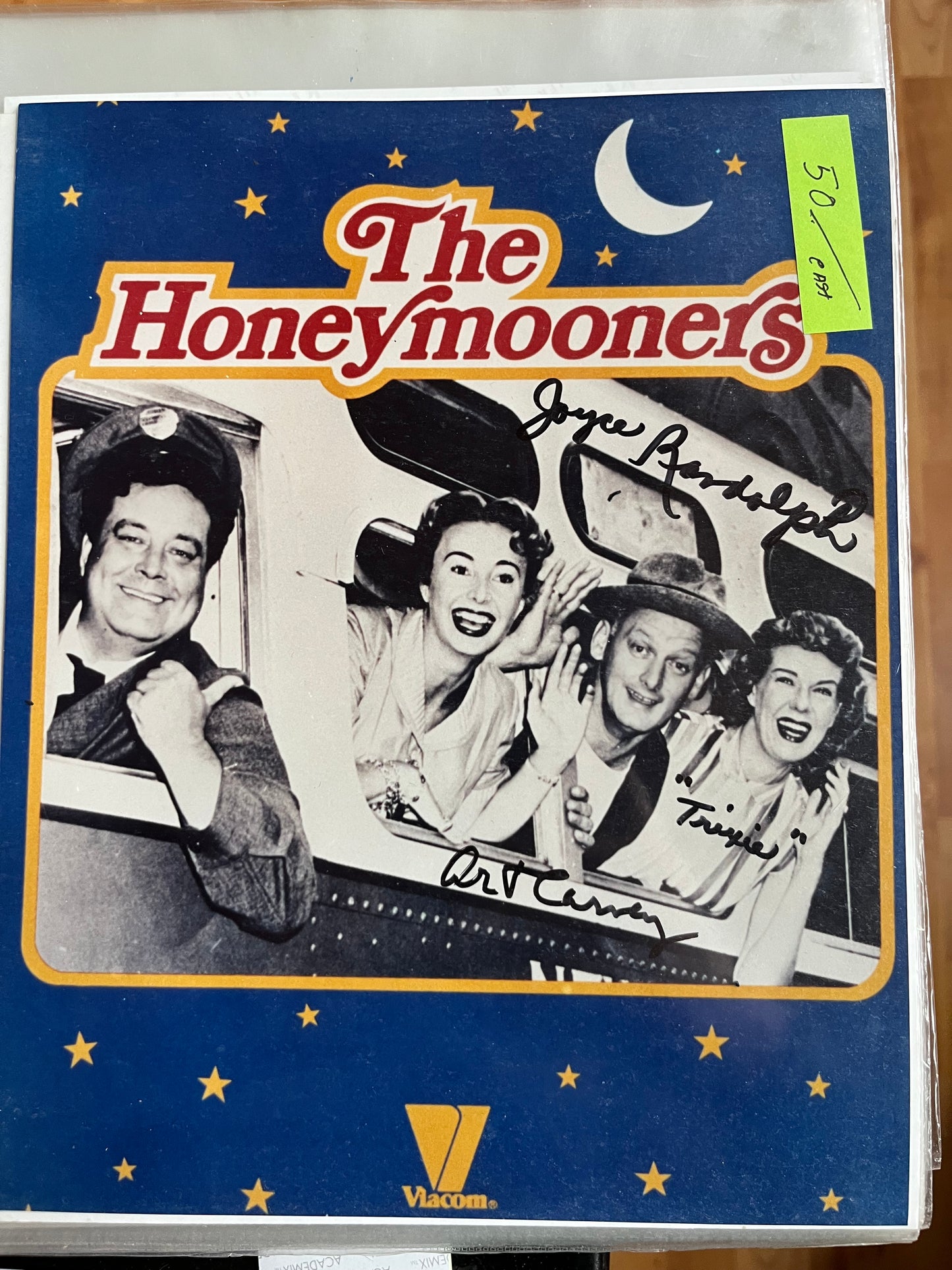 THE HONEYMOONERS, TV cast photo, autographs