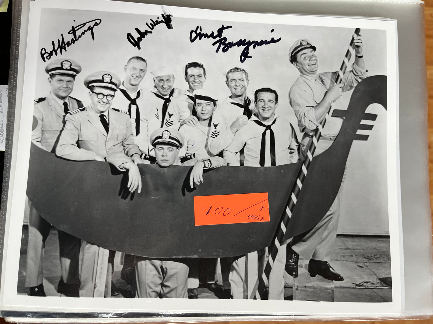 McHALE'S NAVY, TV cast photo, autographs