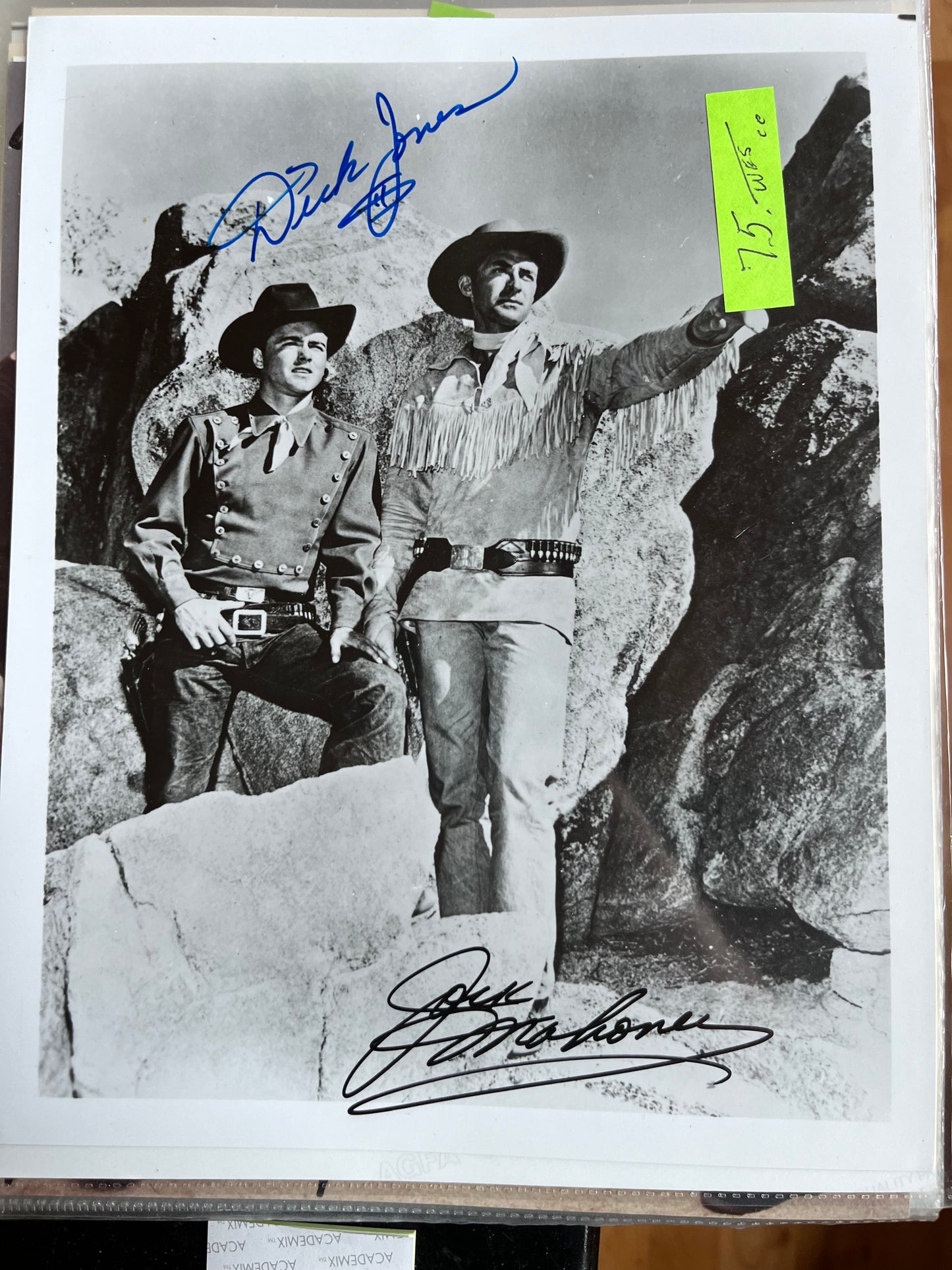 RANGE RIDER, TV cast autographs