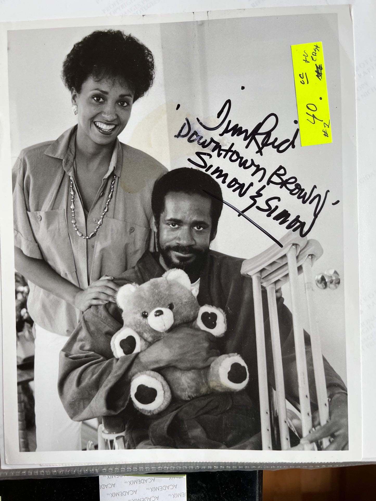 SIMON AND SIMON, Tim Reid, autograph