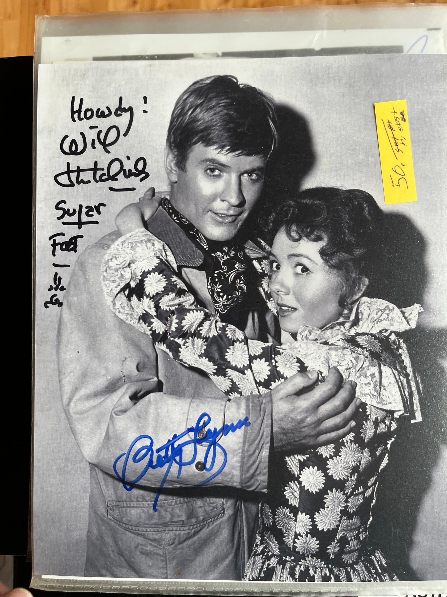 WILL HUTCHINS, BETTY LYNN, Sugarcoat TV, autograph