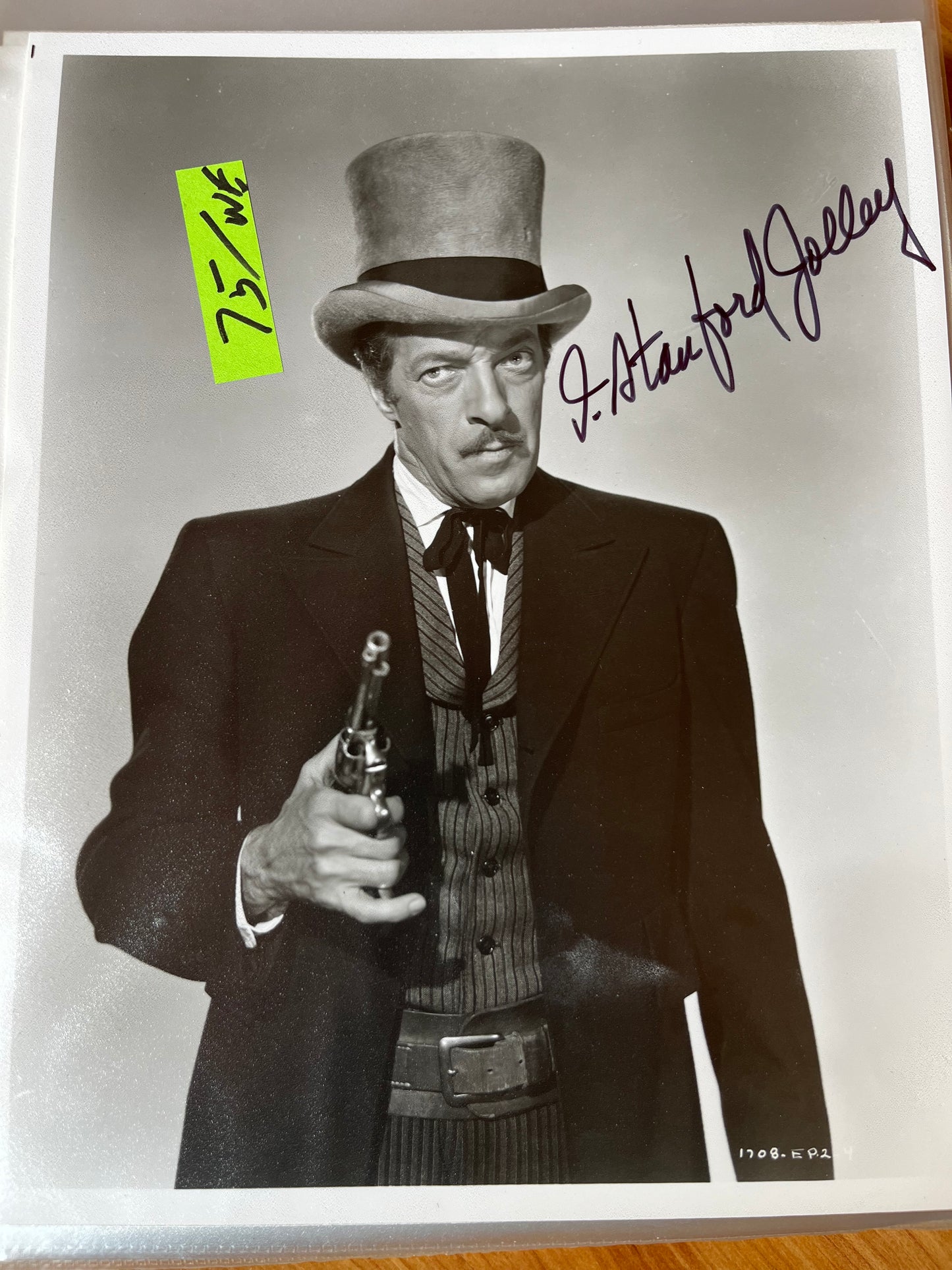 I. STANFORD JOLLEY, autograph