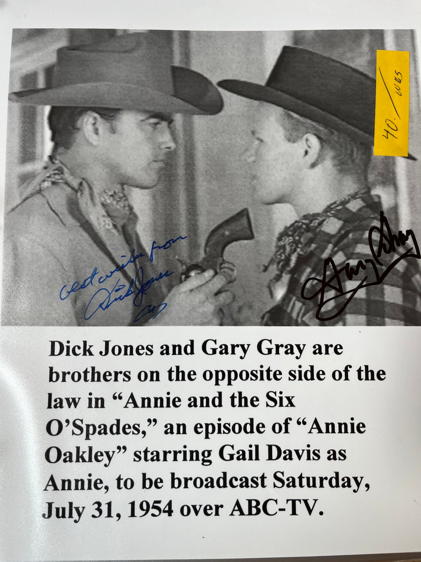 DICKIE JONES, GARY GRAY, autograph