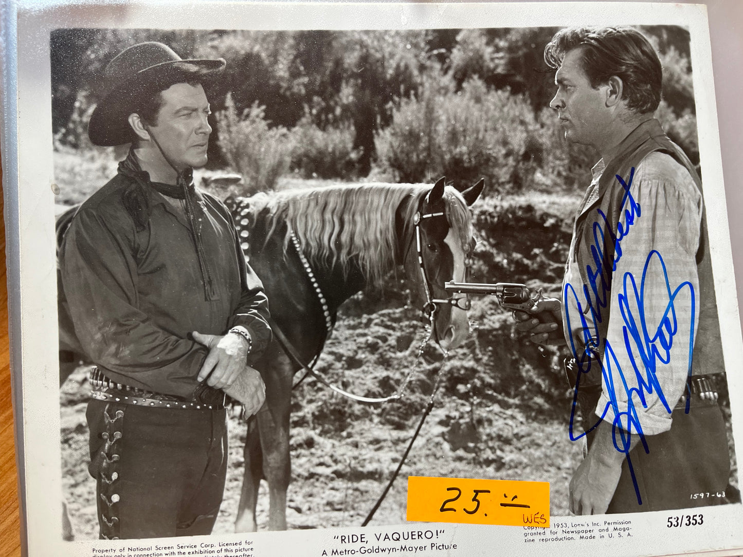 HOWARD KEEL, autograph