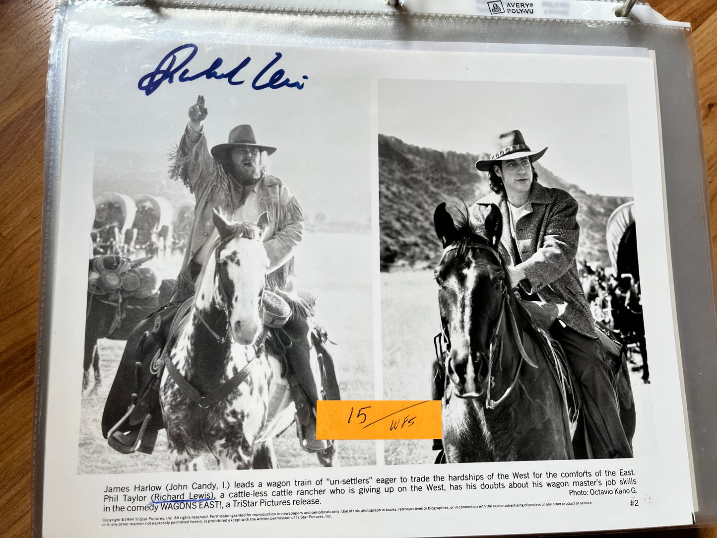 RICHARD LEWIS, autograph