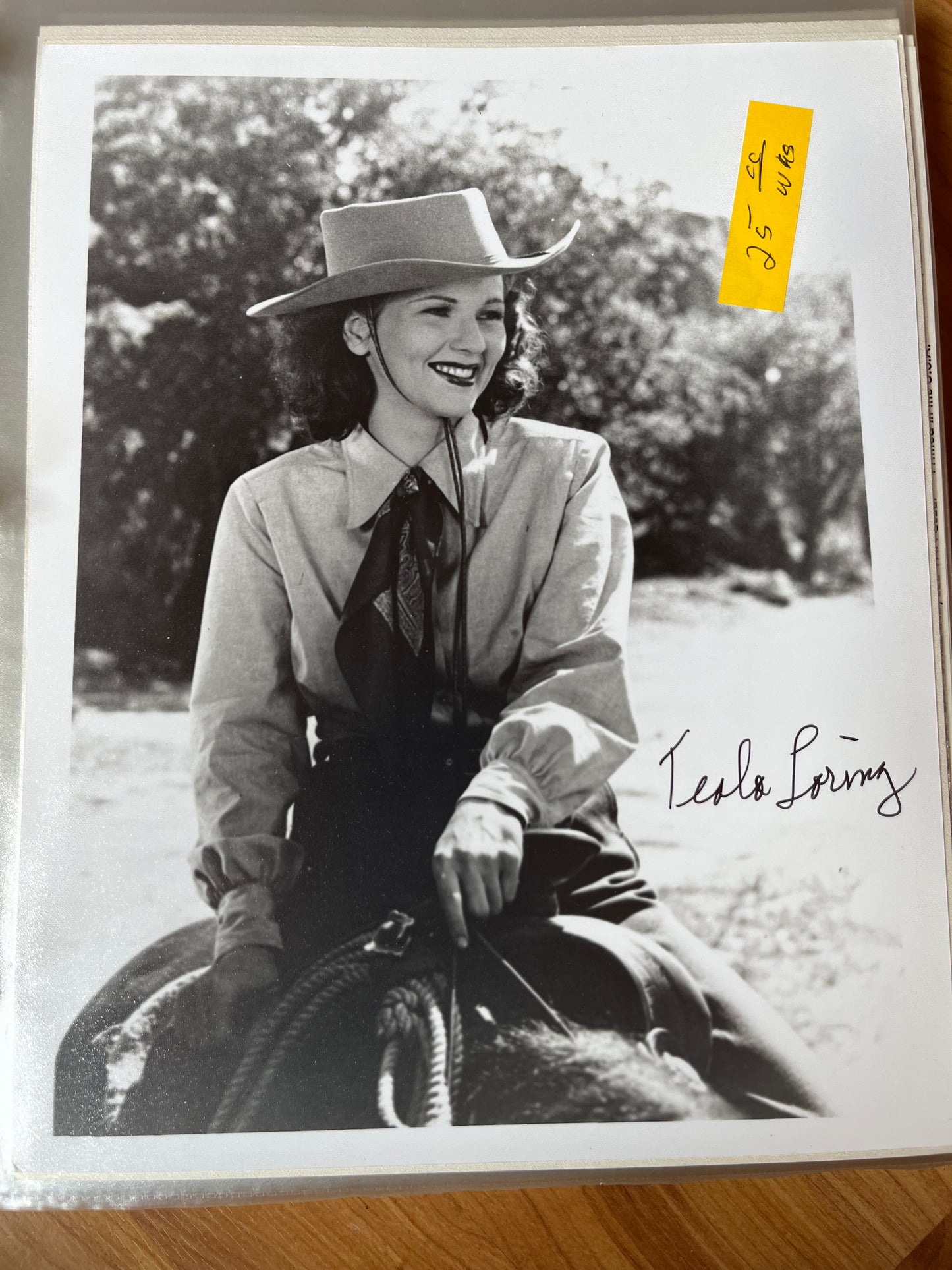 TEOLA LORING, autograph