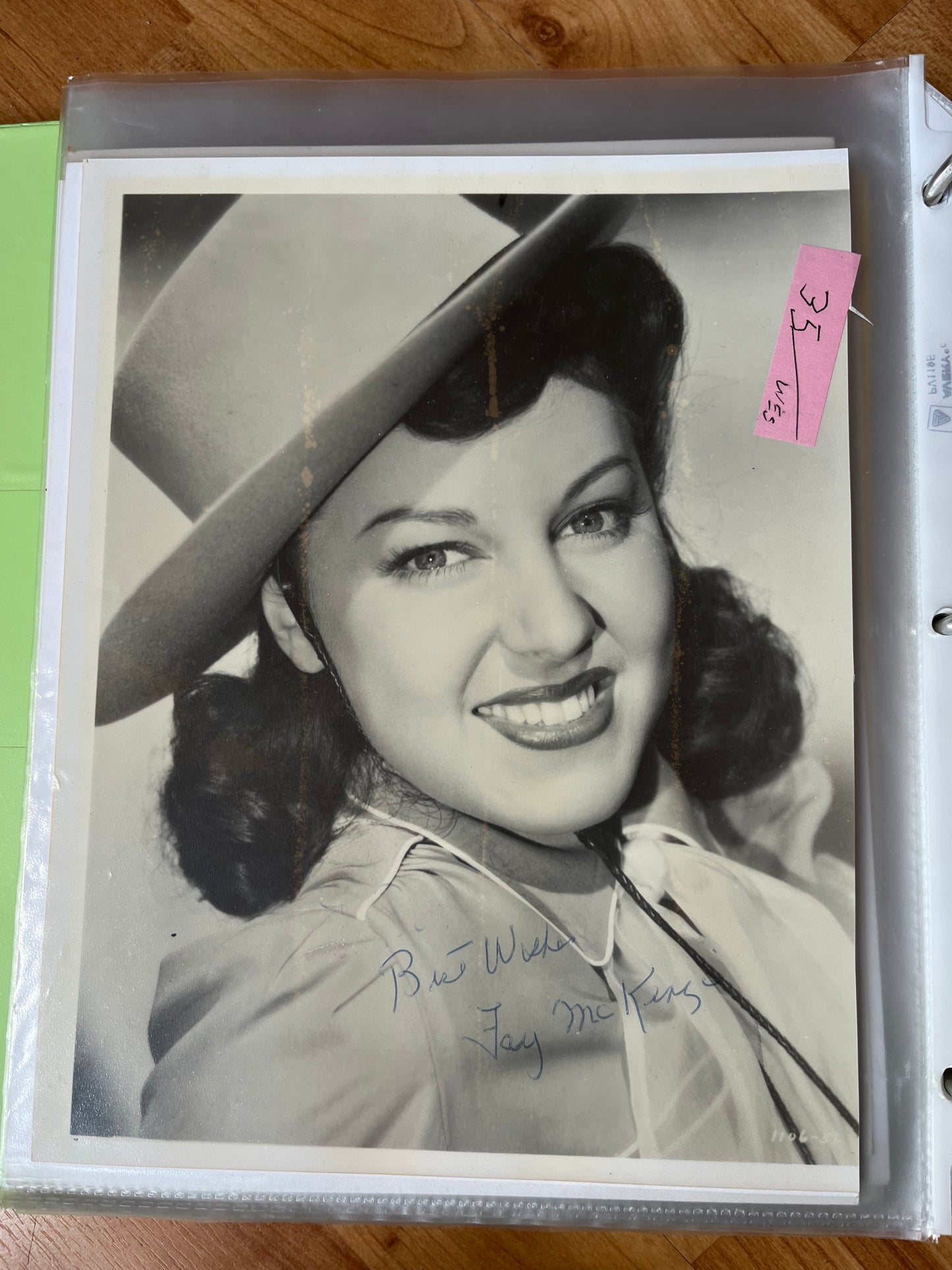 FAY McKENZIE, autograph