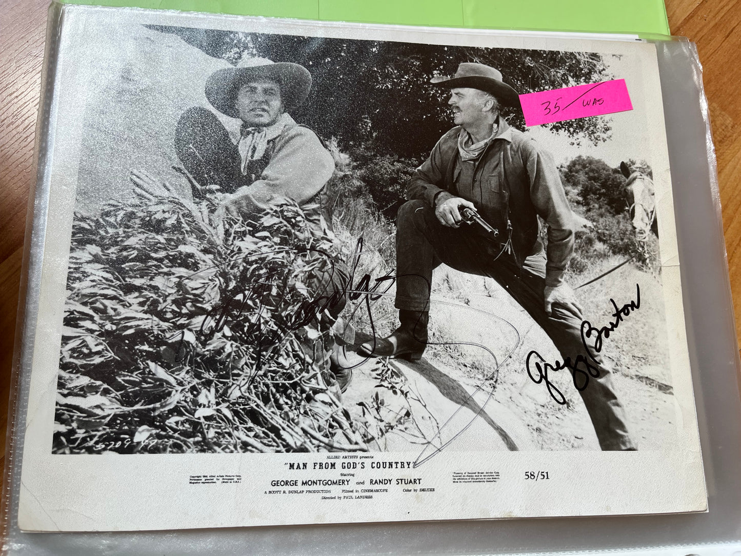 GREGG BARTON, autograph
