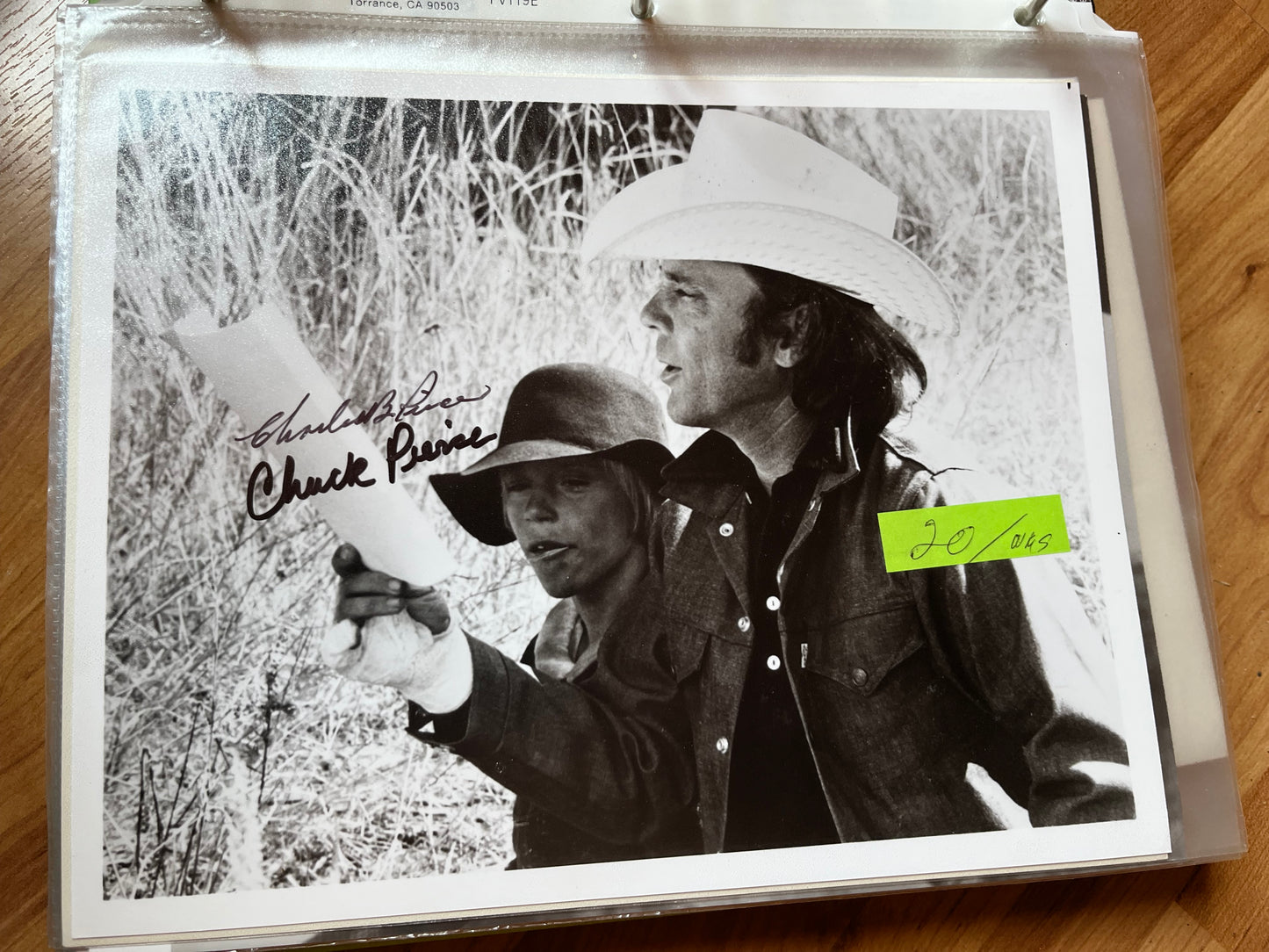 CHARLES PIERCE, autograph