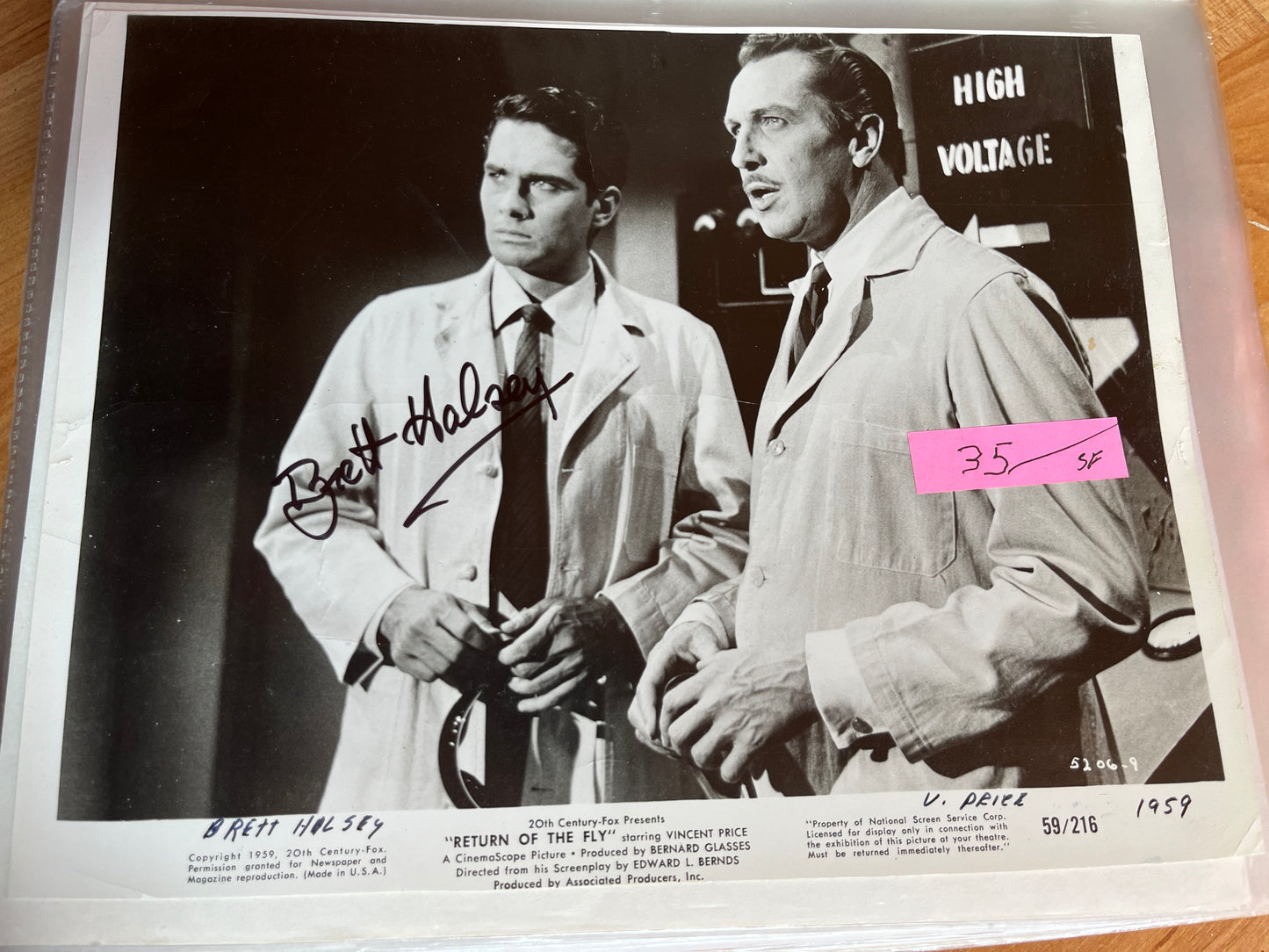 BRETT HALSEY, autograph