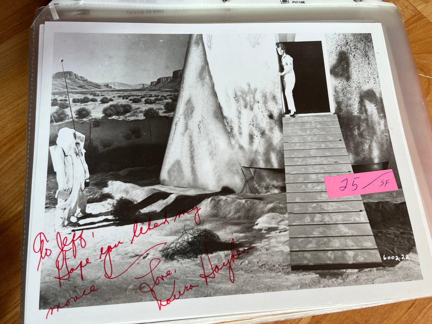 NORA HAYDEN, Angry Red Planet, autograph