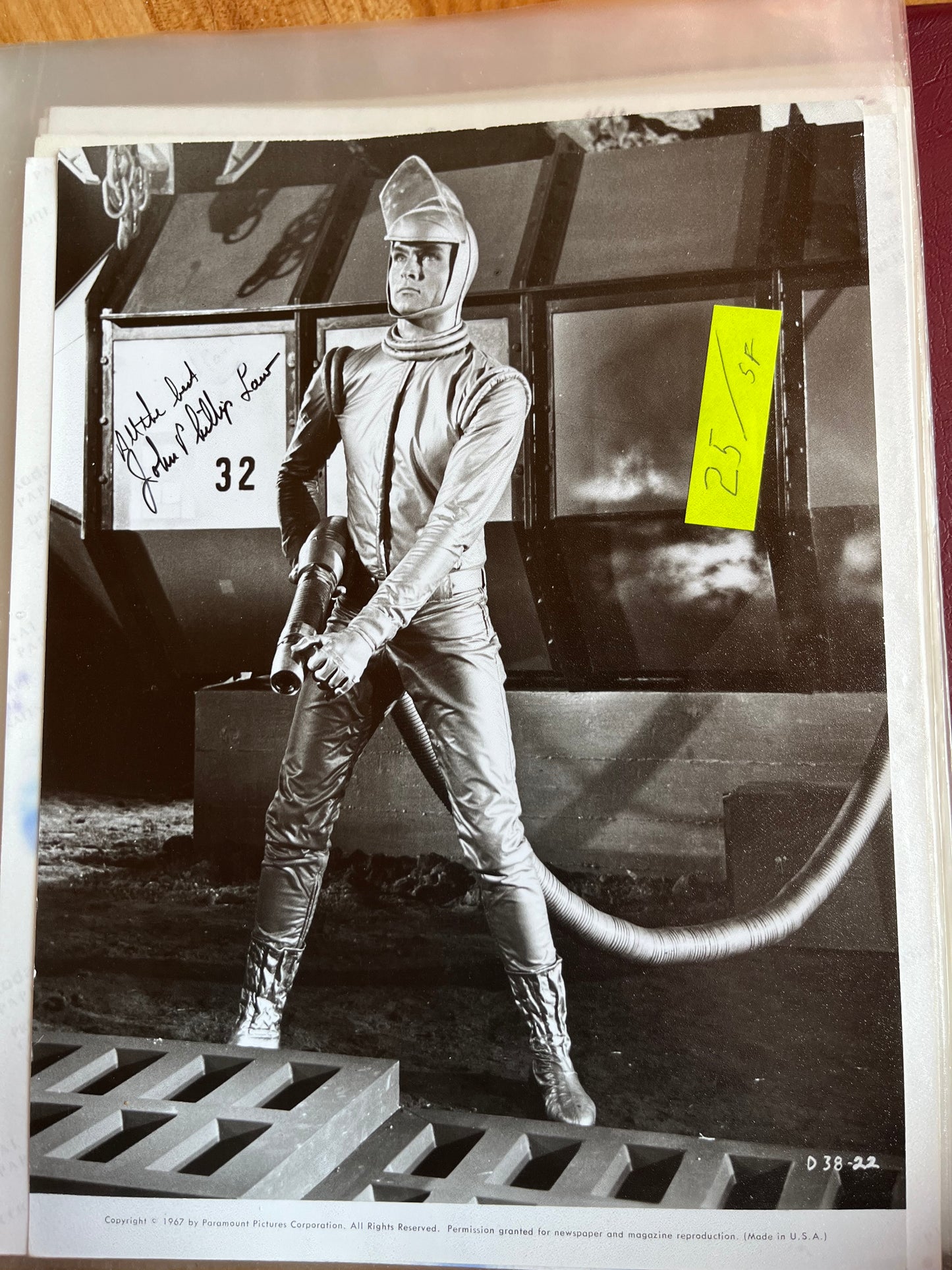 JOHN PHILIP LAW, autograph